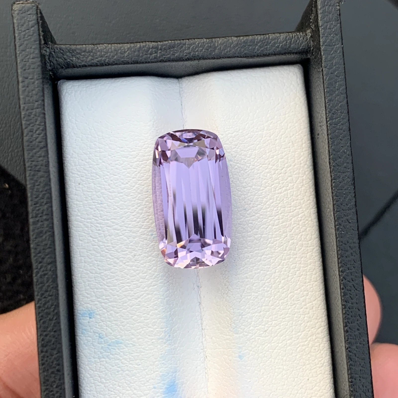 16.12 ct Natural Unheated Purple Kunzite Cushion Shape Loose Gemstone from Afghanistan