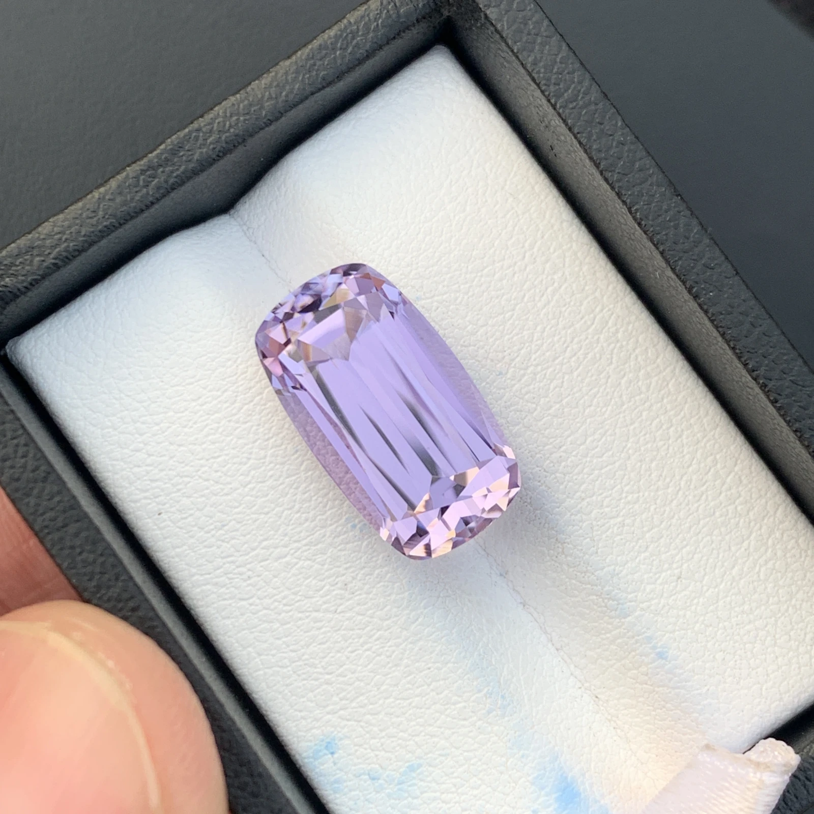 16.12 ct Natural Unheated Purple Kunzite Cushion Shape Loose Gemstone from Afghanistan