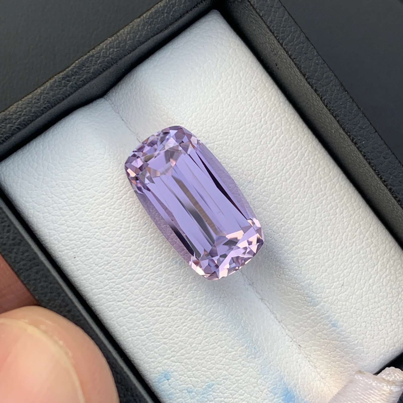 16.12 ct Natural Unheated Purple Kunzite Cushion Shape Loose Gemstone from Afghanistan