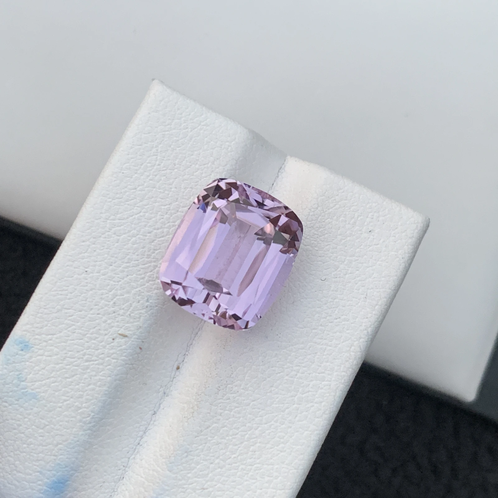 14.28 Ct Natural Unheated Pink Kunzite Cushion Shape Loose Gemstone from Afghanistan