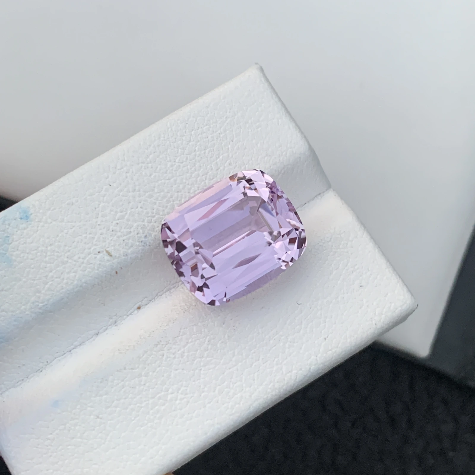 14.28 Ct Natural Unheated Pink Kunzite Cushion Shape Loose Gemstone from Afghanistan