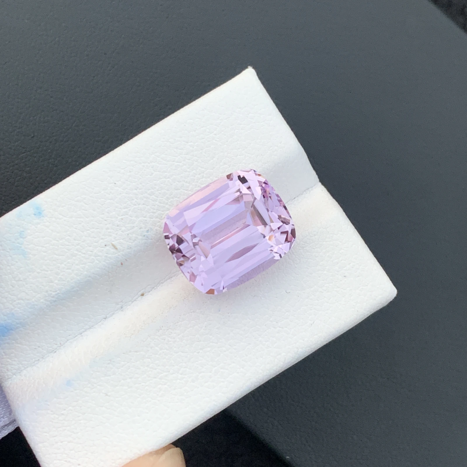 14.28 Ct Natural Unheated Pink Kunzite Cushion Shape Loose Gemstone from Afghanistan