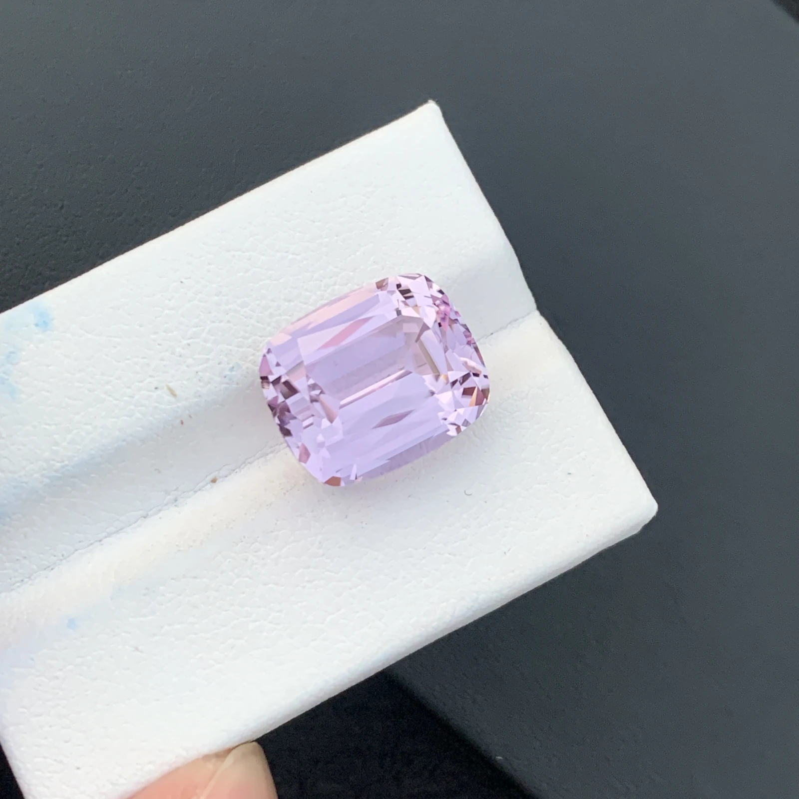 14.28 Ct Natural Unheated Pink Kunzite Cushion Shape Loose Gemstone from Afghanistan