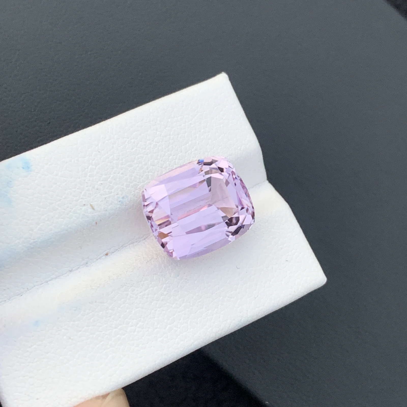 14.28 Ct Natural Unheated Pink Kunzite Cushion Shape Loose Gemstone from Afghanistan