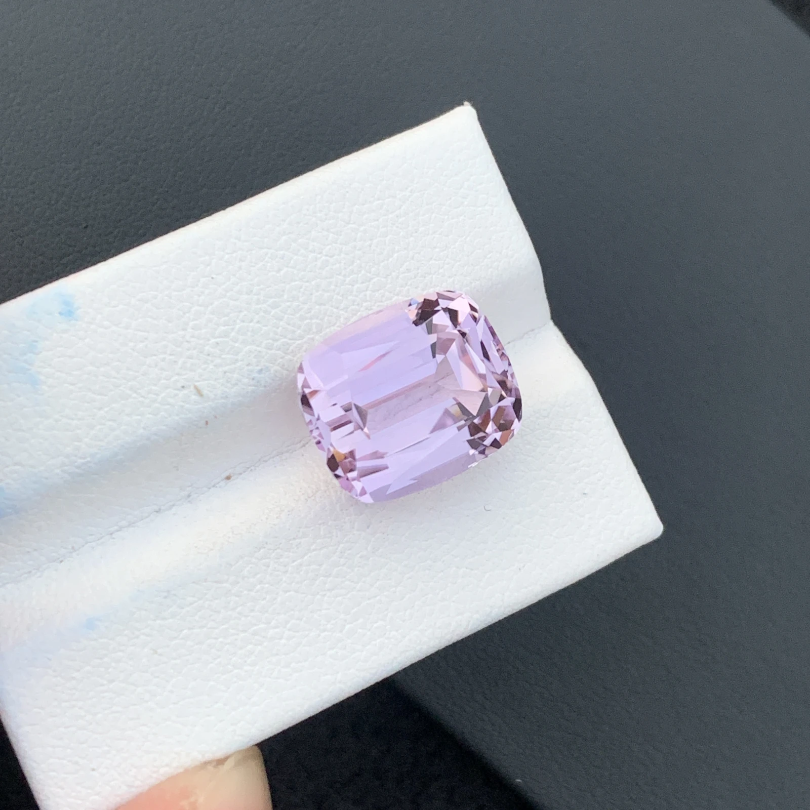 14.28 Ct Natural Unheated Pink Kunzite Cushion Shape Loose Gemstone from Afghanistan