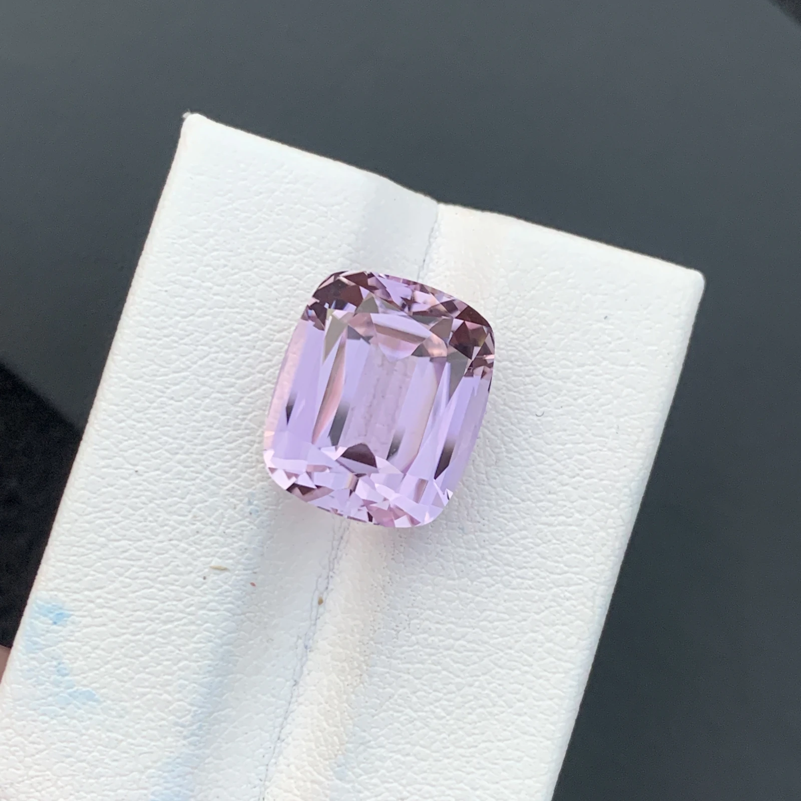 14.28 Ct Natural Unheated Pink Kunzite Cushion Shape Loose Gemstone from Afghanistan