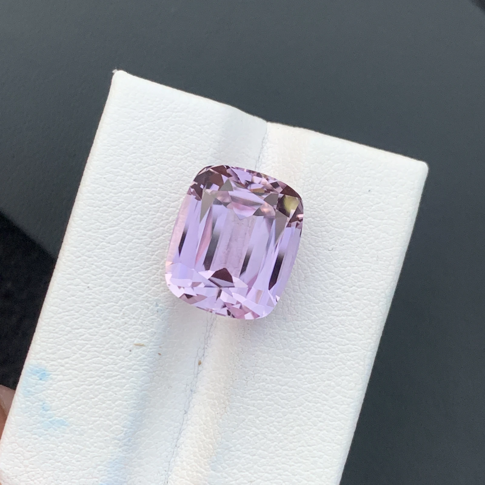 14.28 Ct Natural Unheated Pink Kunzite Cushion Shape Loose Gemstone from Afghanistan