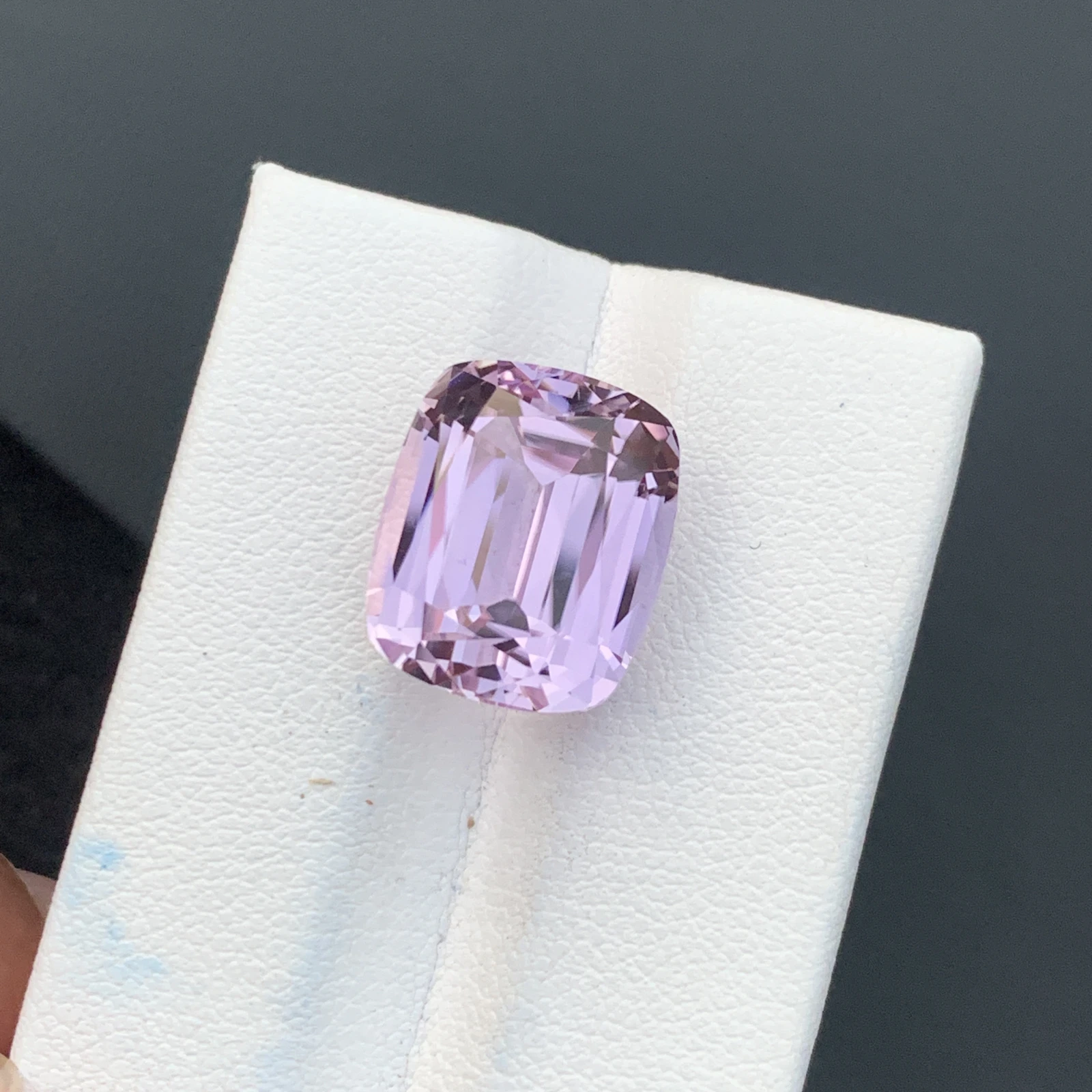 14.28 Ct Natural Unheated Pink Kunzite Cushion Shape Loose Gemstone from Afghanistan