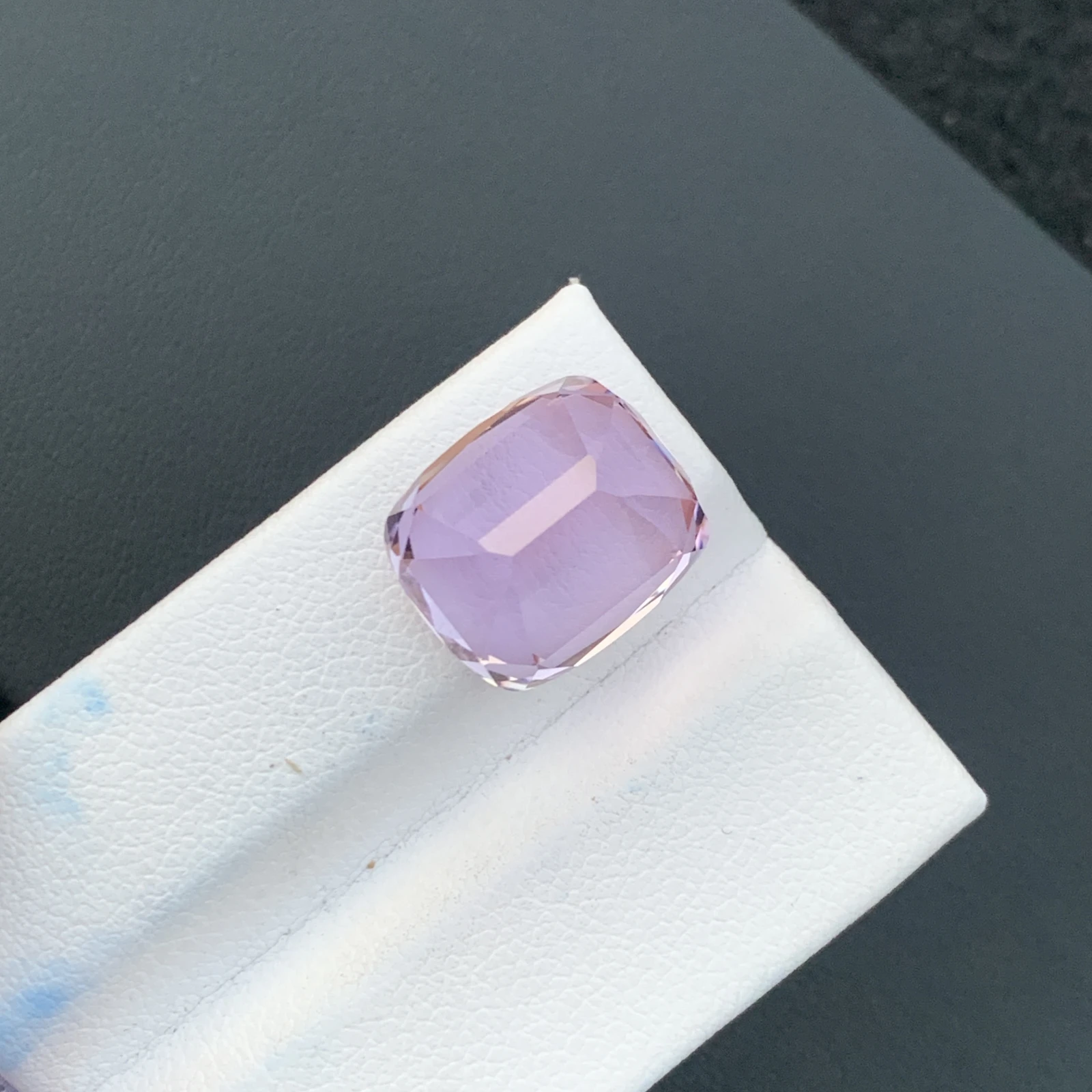 14.28 Ct Natural Unheated Pink Kunzite Cushion Shape Loose Gemstone from Afghanistan