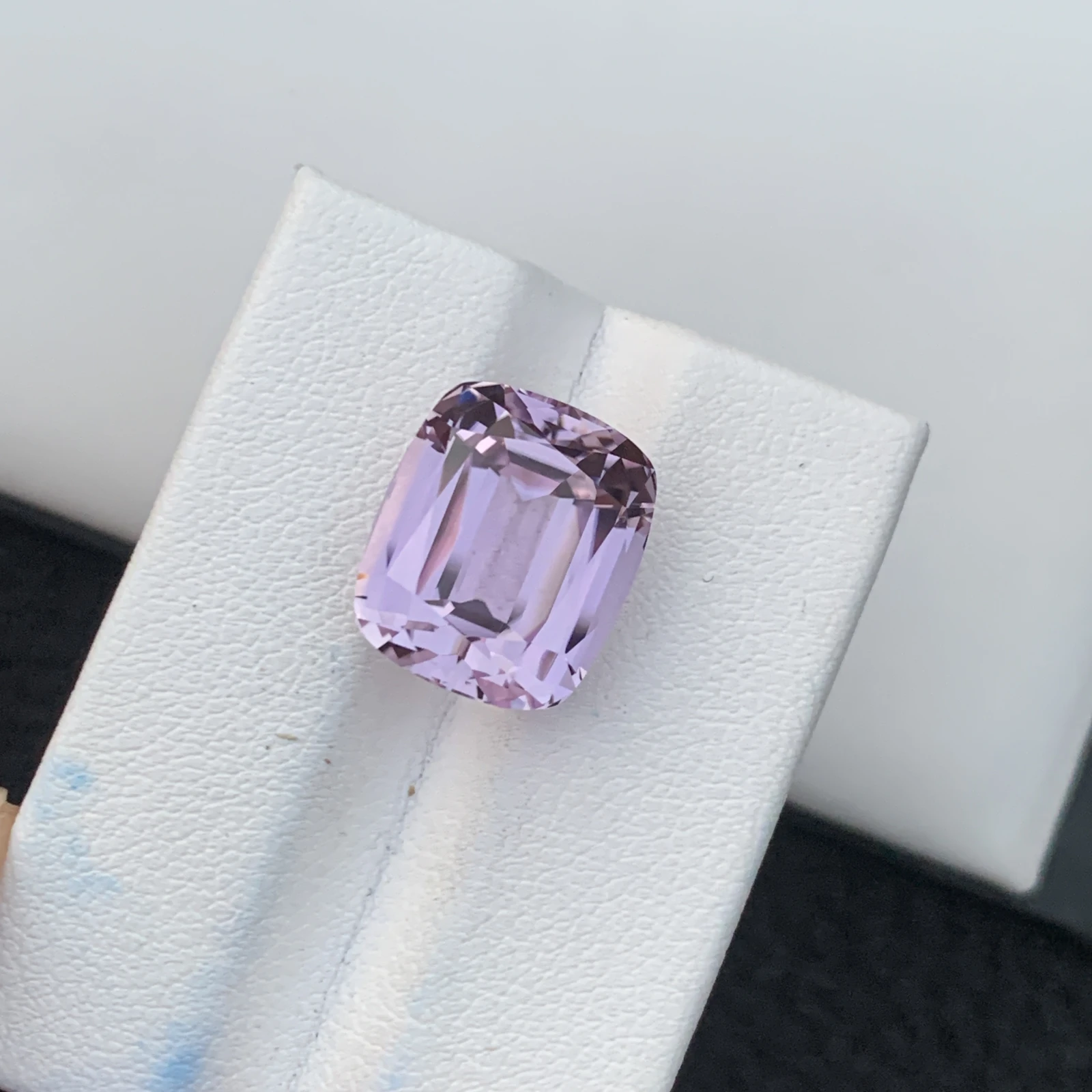 14.28 Ct Natural Unheated Pink Kunzite Cushion Shape Loose Gemstone from Afghanistan