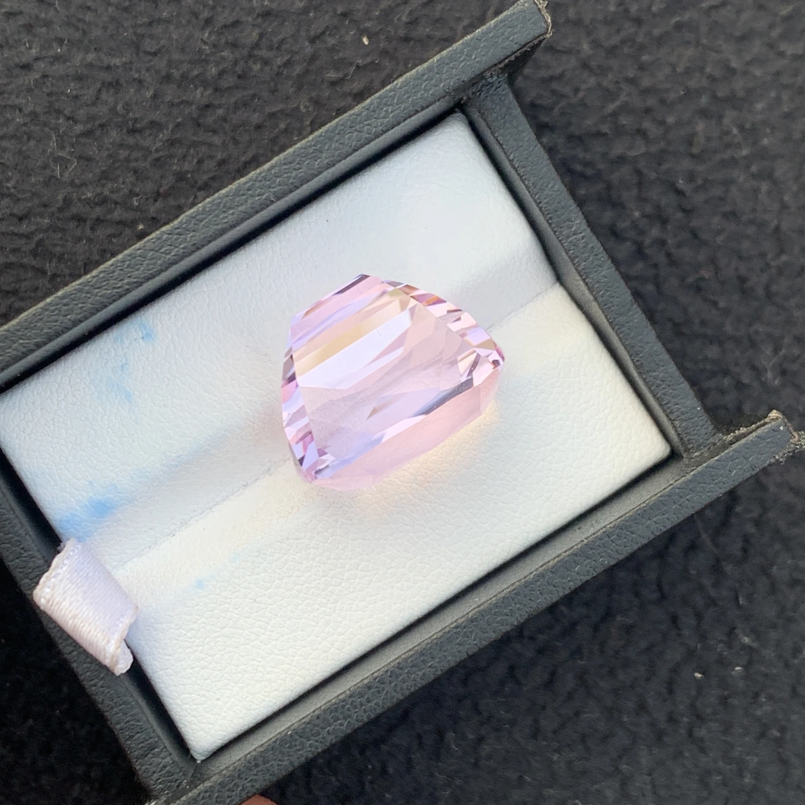 35.54 ct Natural Pink Kunzite Cushion Shape Loose Gemstone from Afghanistan