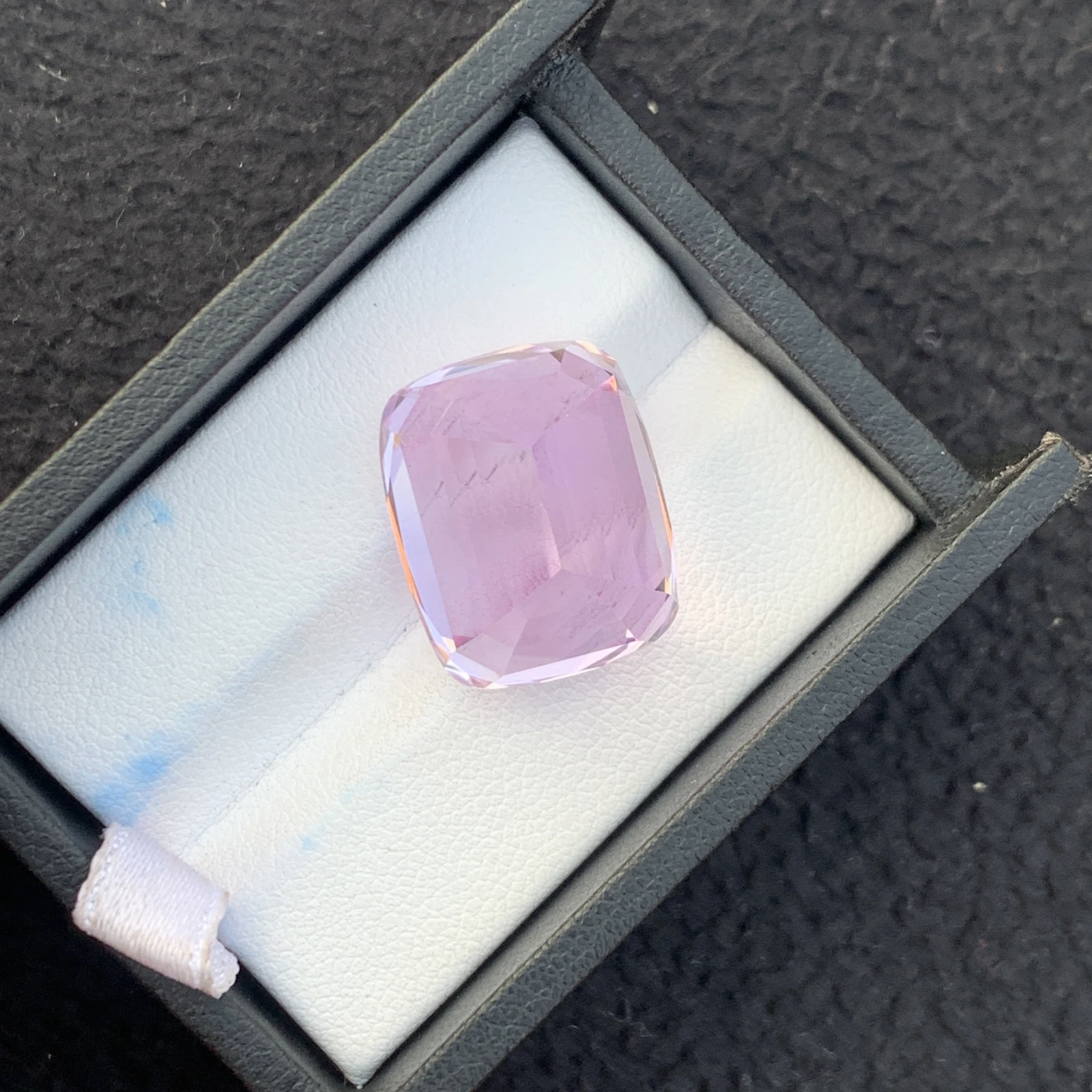 35.54 ct Natural Pink Kunzite Cushion Shape Loose Gemstone from Afghanistan