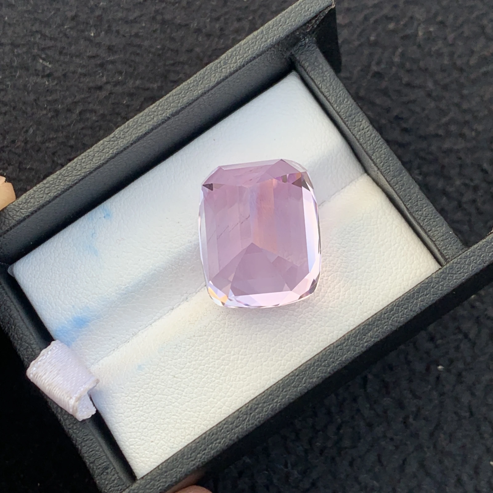 35.54 ct Natural Pink Kunzite Cushion Shape Loose Gemstone from Afghanistan