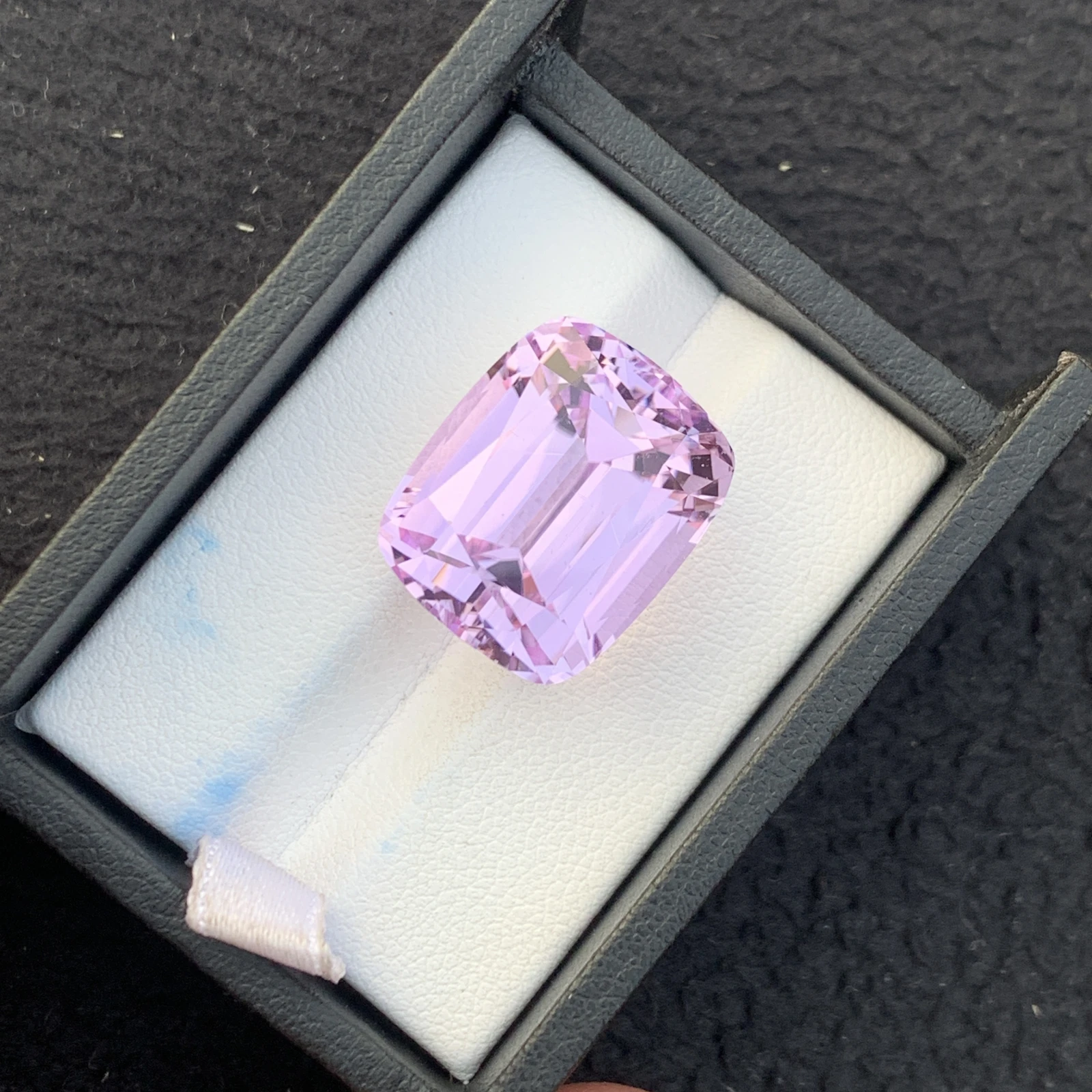 35.54 ct Natural Pink Kunzite Cushion Shape Loose Gemstone from Afghanistan