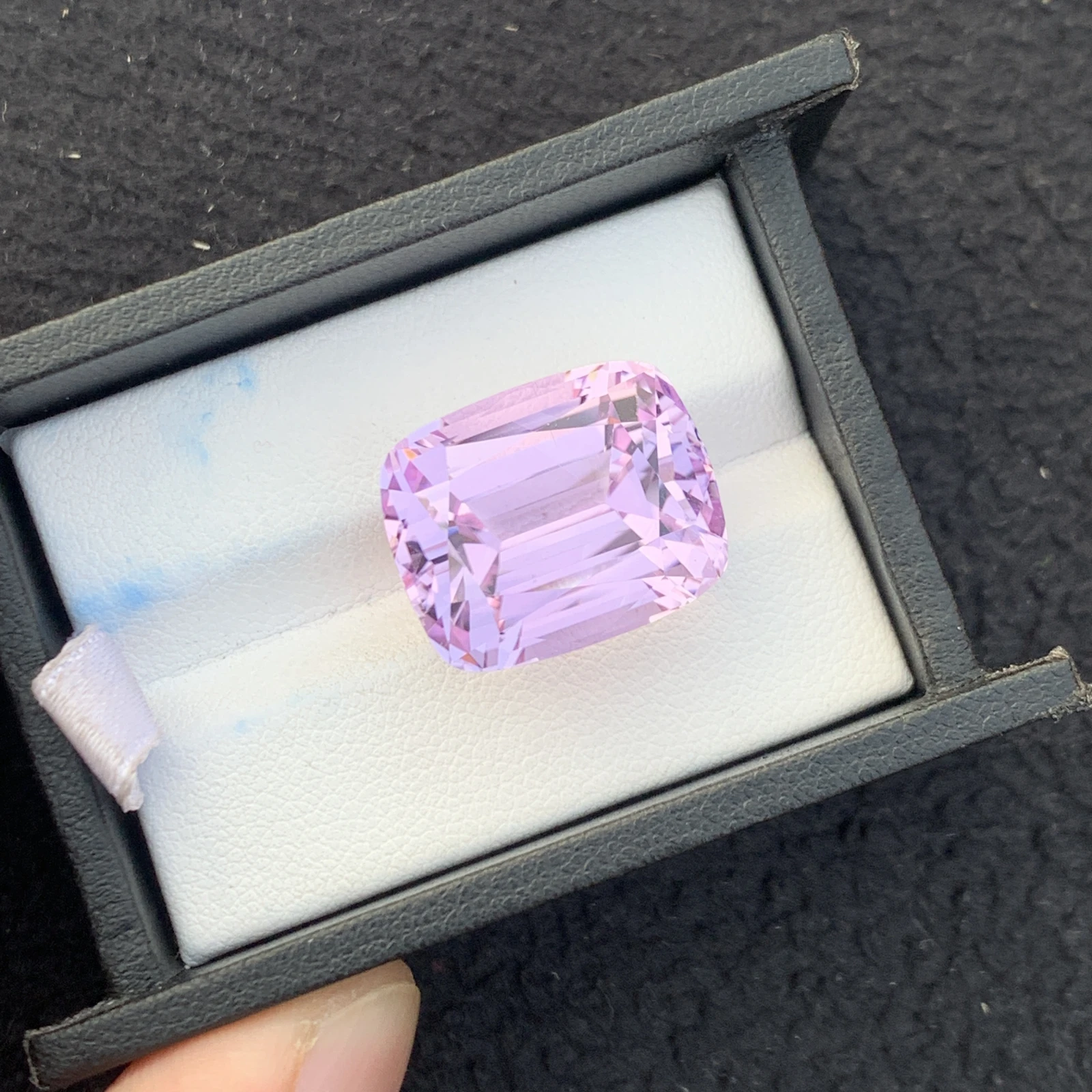 35.54 ct Natural Pink Kunzite Cushion Shape Loose Gemstone from Afghanistan