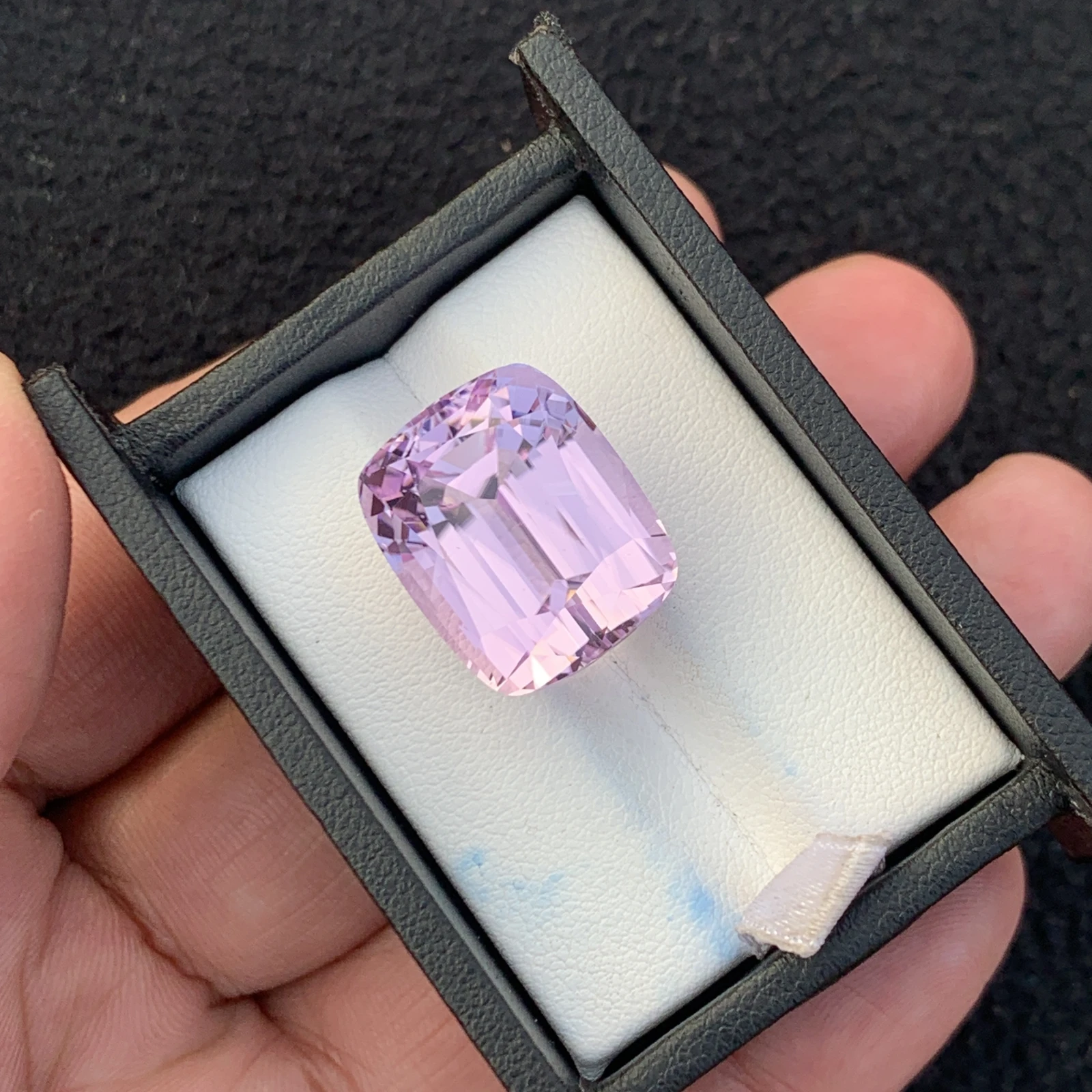 35.54 ct Natural Pink Kunzite Cushion Shape Loose Gemstone from Afghanistan