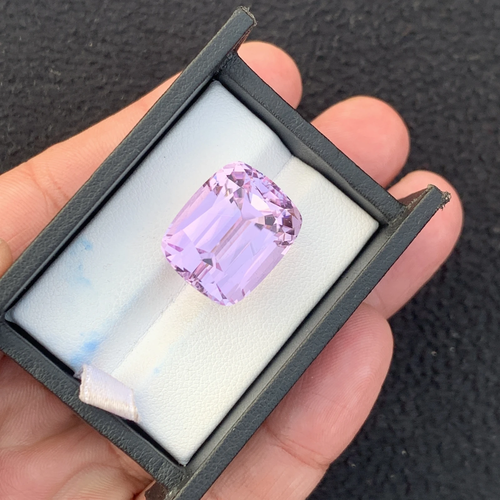 35.54 ct Natural Pink Kunzite Cushion Shape Loose Gemstone from Afghanistan