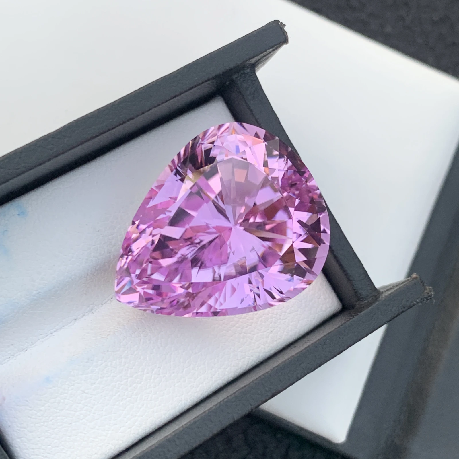 74.20 ct Natural Pink Kunzite Pear Shape Loose Gemstone from Afghanistan