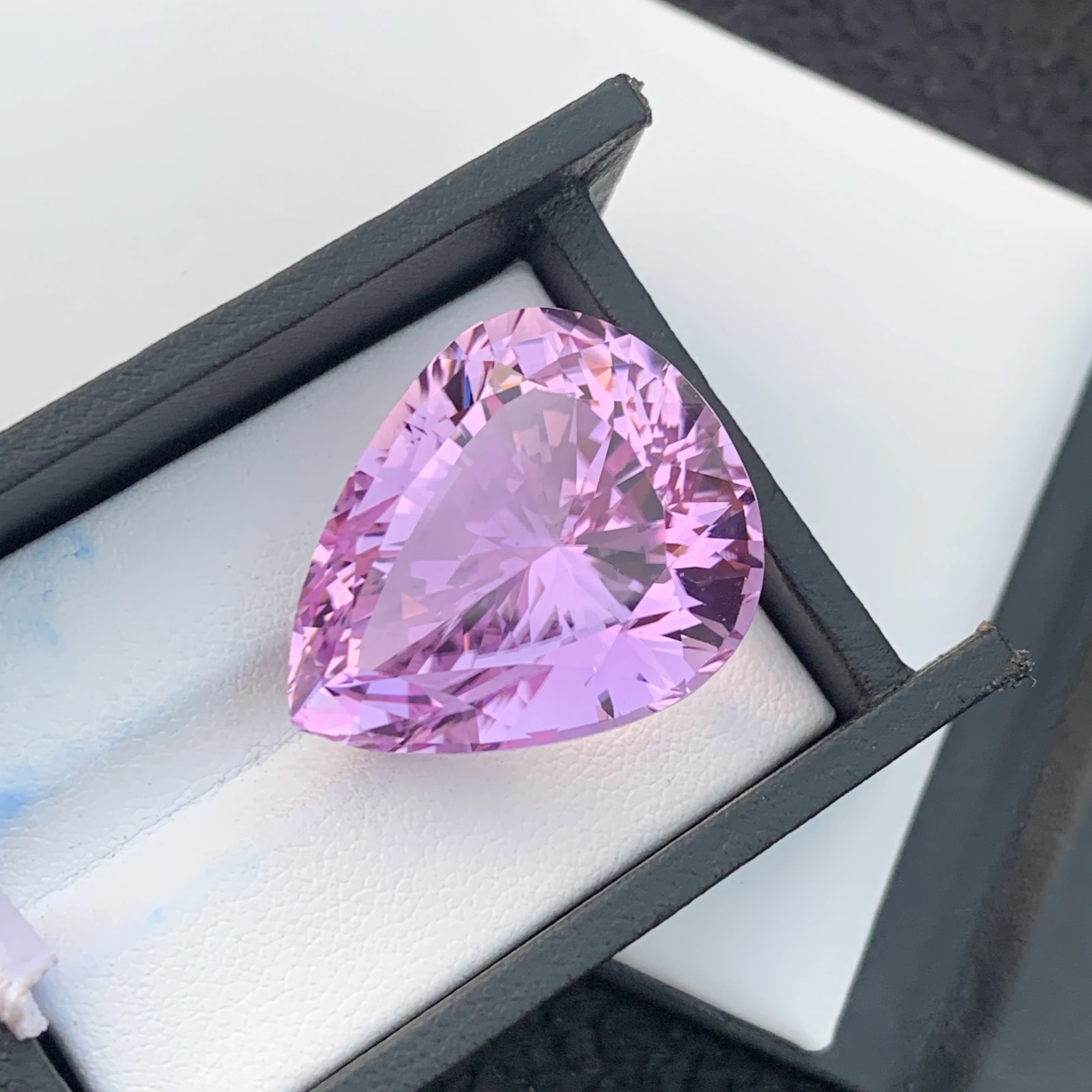 74.20 ct Natural Pink Kunzite Pear Shape Loose Gemstone from Afghanistan