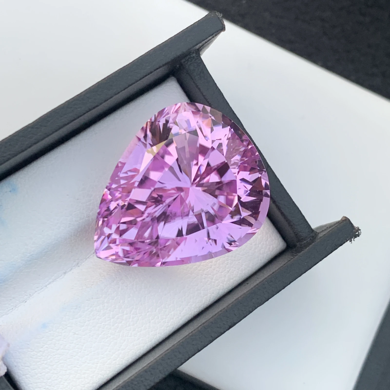 74.20 ct Natural Pink Kunzite Pear Shape Loose Gemstone from Afghanistan