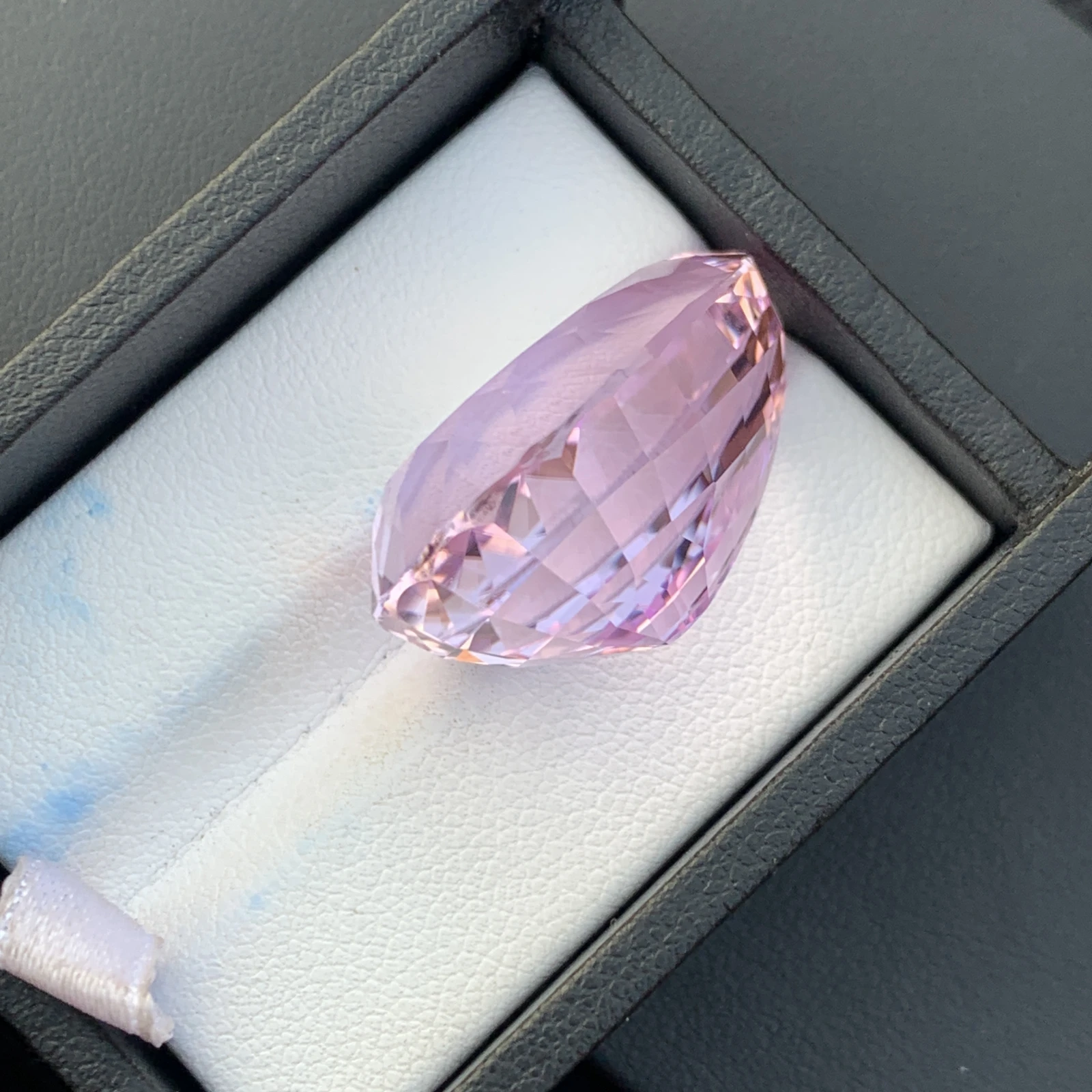 49.55 ct Natural Pink Kunzite Pear Shape Loose Gemstone from Afghanistan
