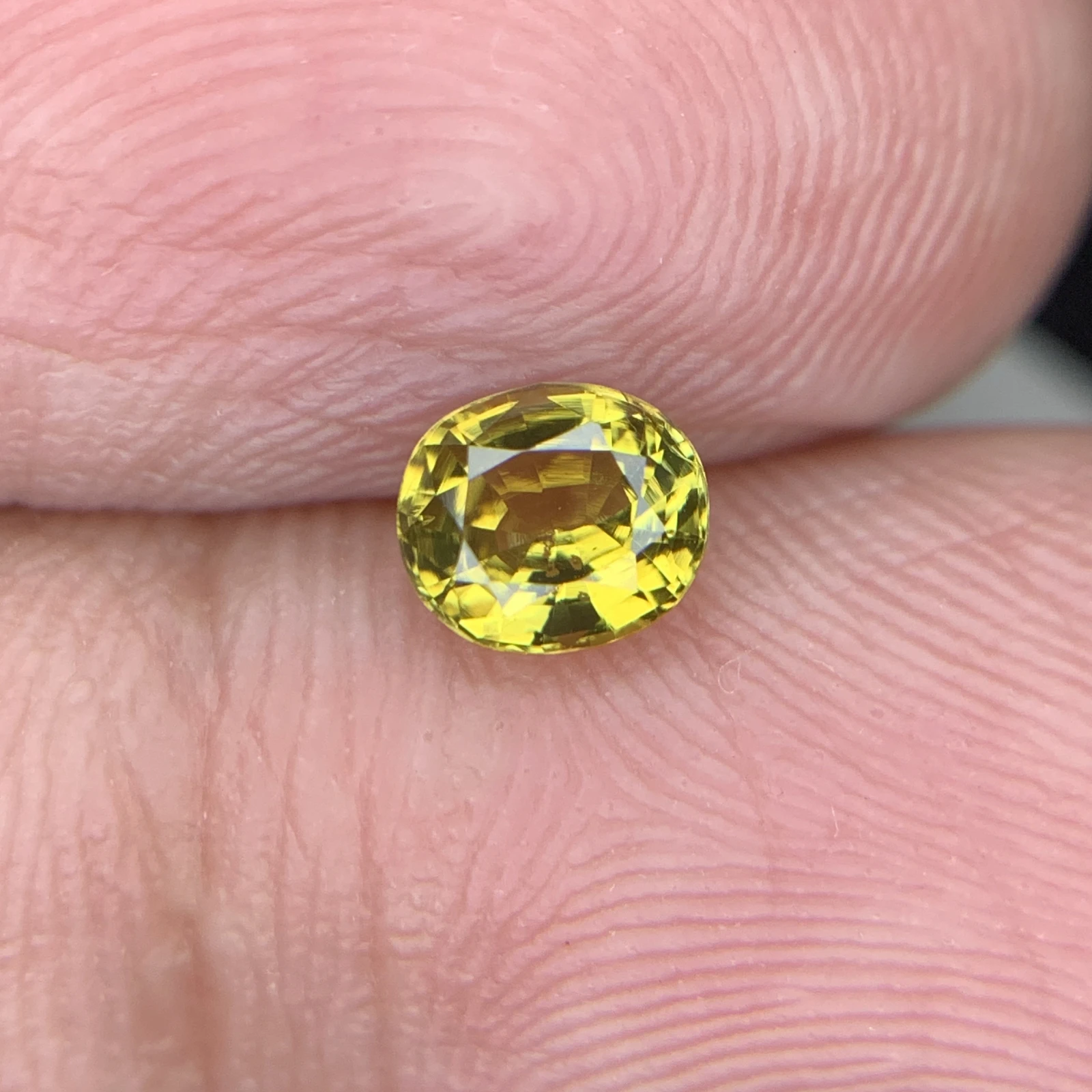 IGI Certified 0.72ct Natural Brownish Yellow Chrysoberyl Oval Shape Loose Gemstone