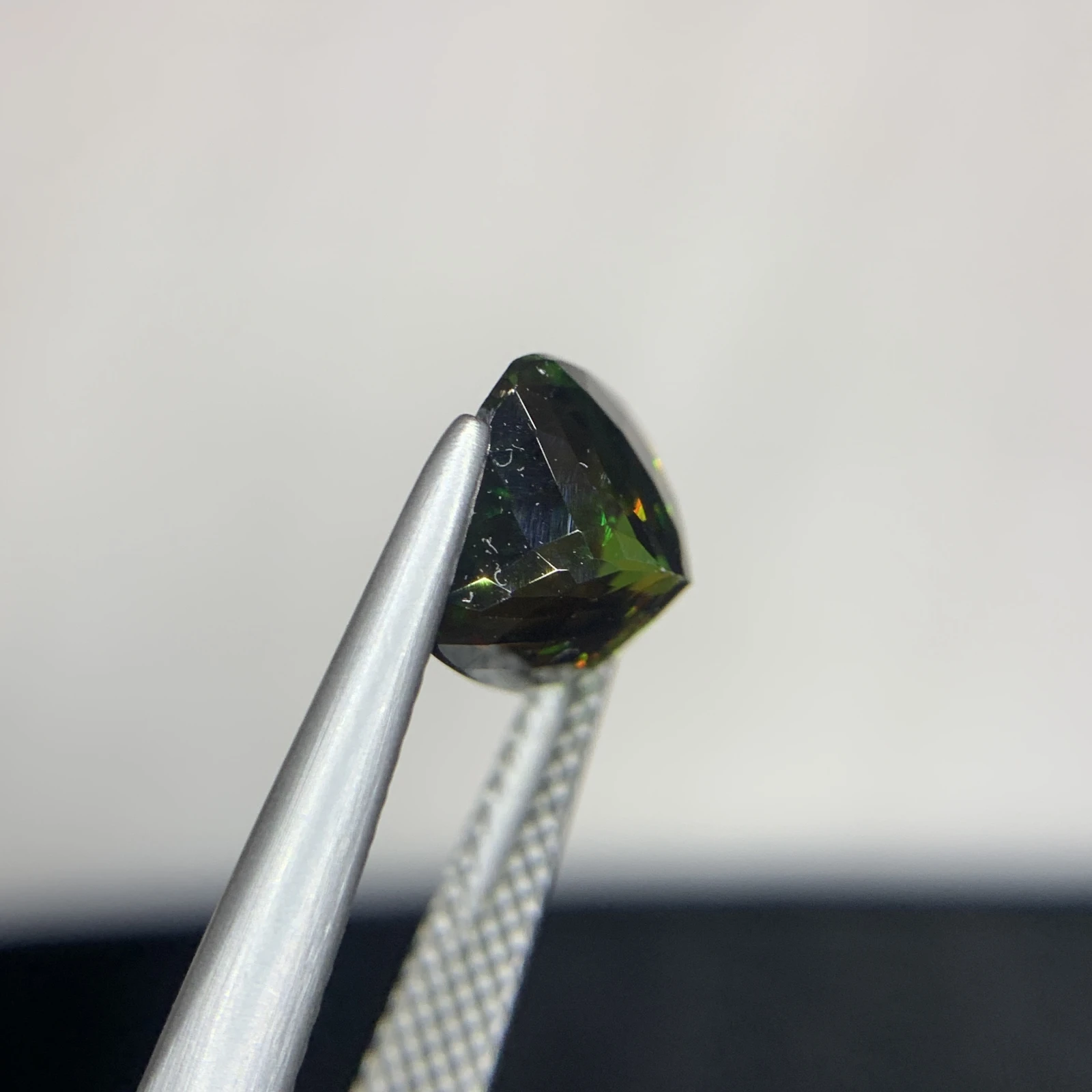 IGI Certified 3.36ct Natural Chrome Sphene Cushion Shape Loose Gemstone from Skardu Pakistan