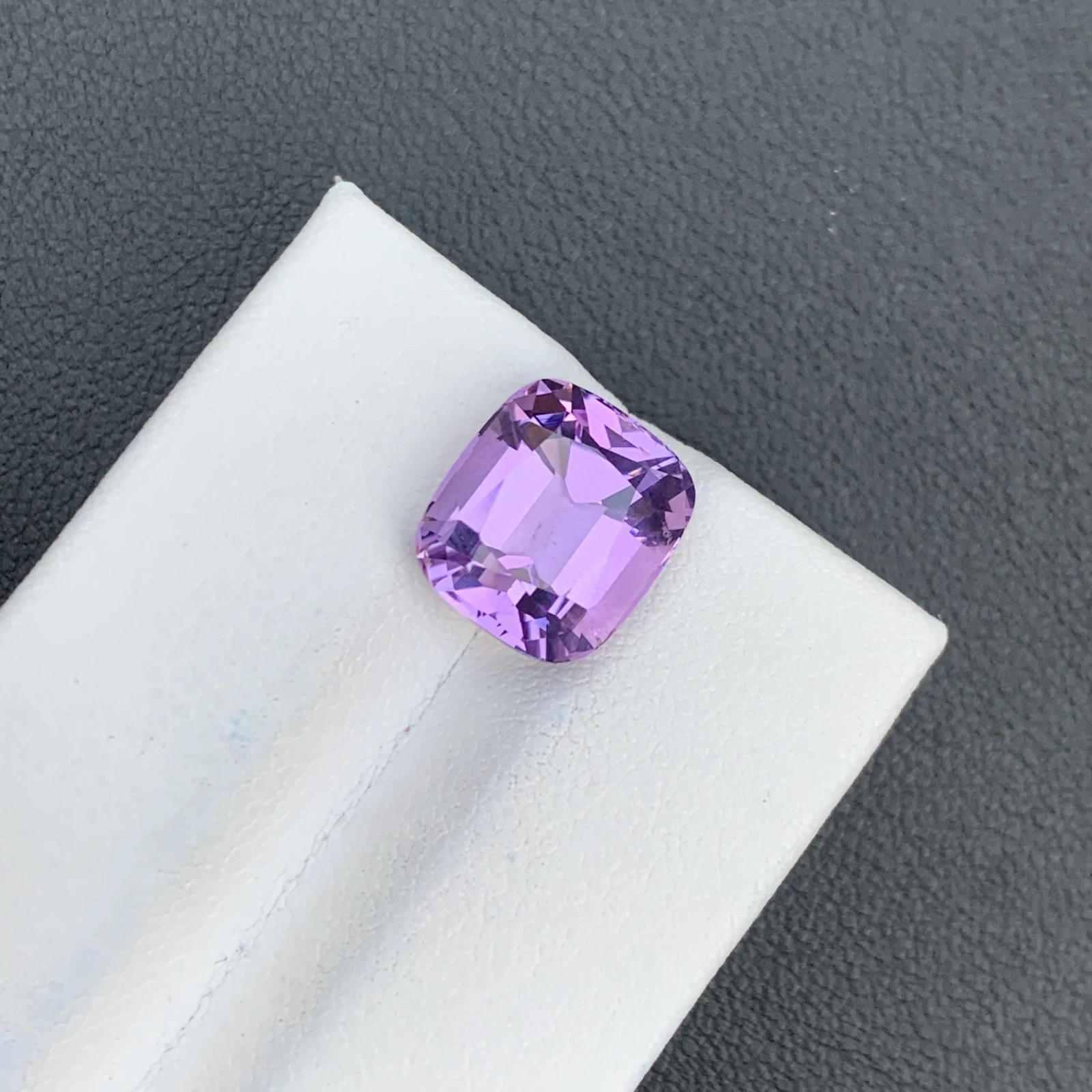 5.64 ct Natural Purple Amethyst Cushion Shape Loose Gemstone