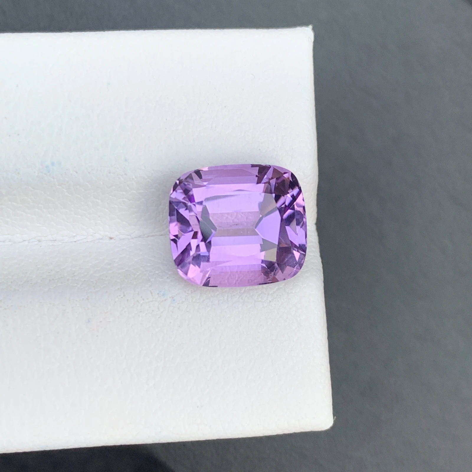 5.64 ct Natural Purple Amethyst Cushion Shape Loose Gemstone