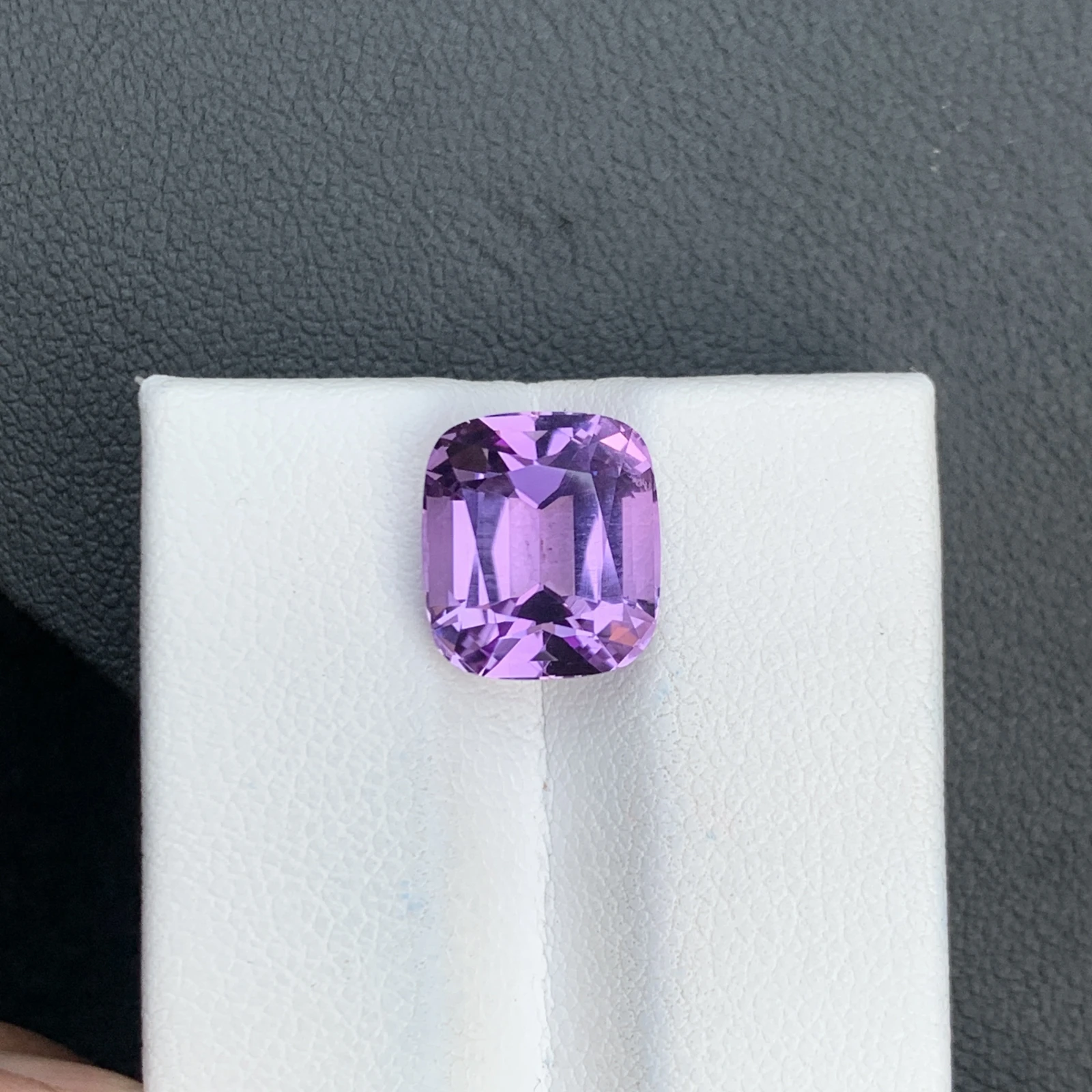 5.64 ct Natural Purple Amethyst Cushion Shape Loose Gemstone