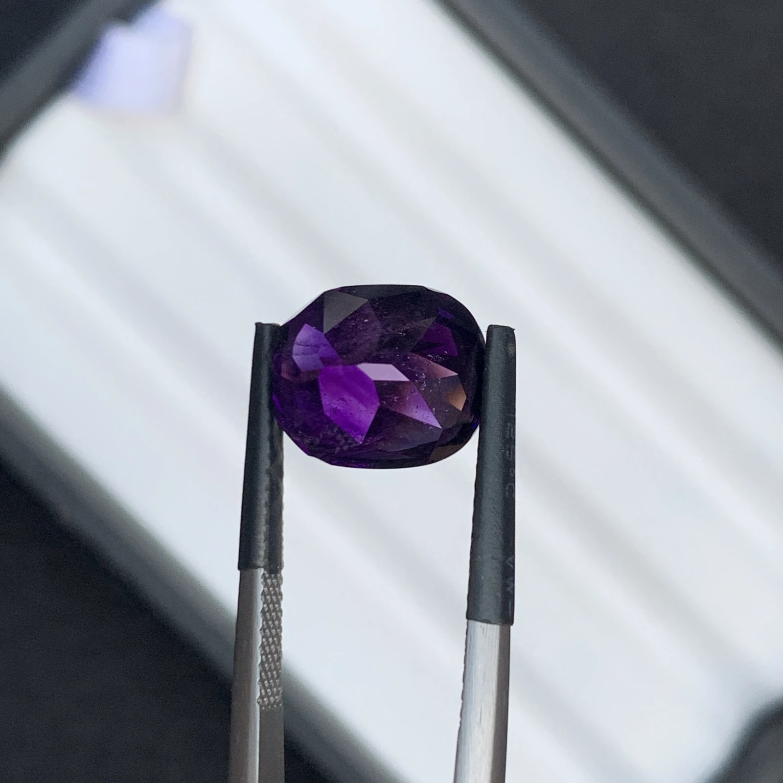 5.35 ct Natural Purple Amethyst Cushion Shape Loose Gemstone