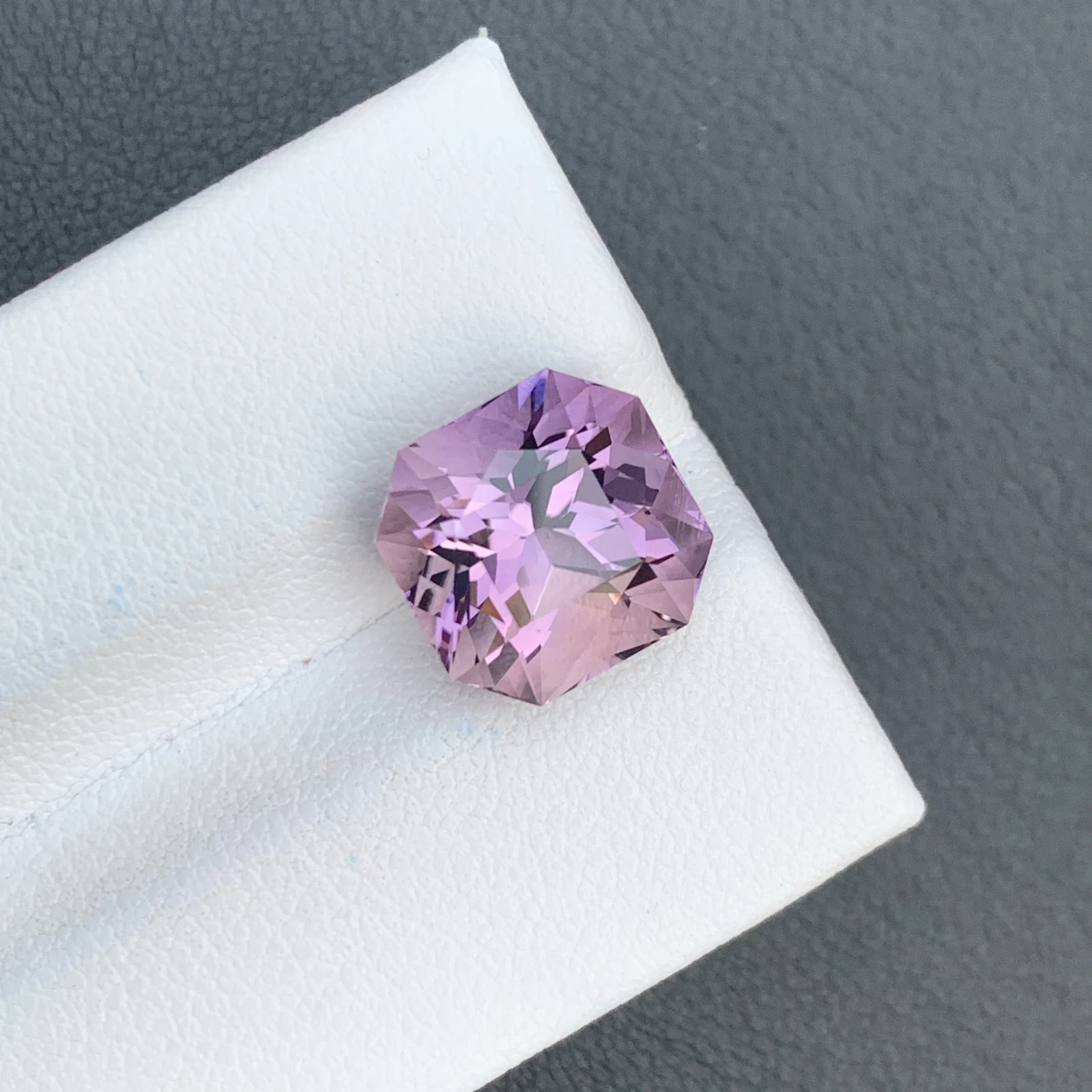 5.85 ct Natural Amethyst Asscher Shape Loose Gemstone