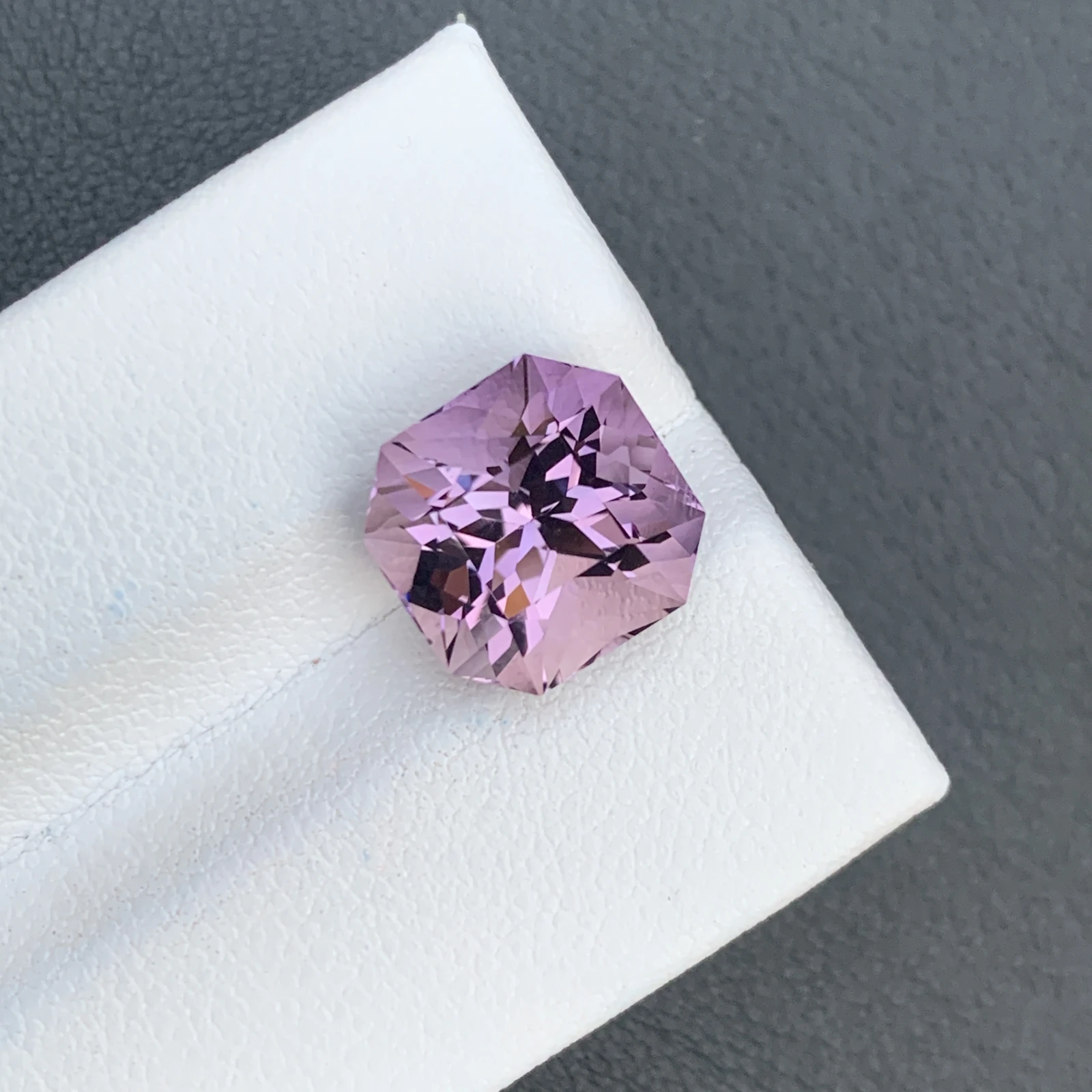 5.85 ct Natural Amethyst Asscher Shape Loose Gemstone