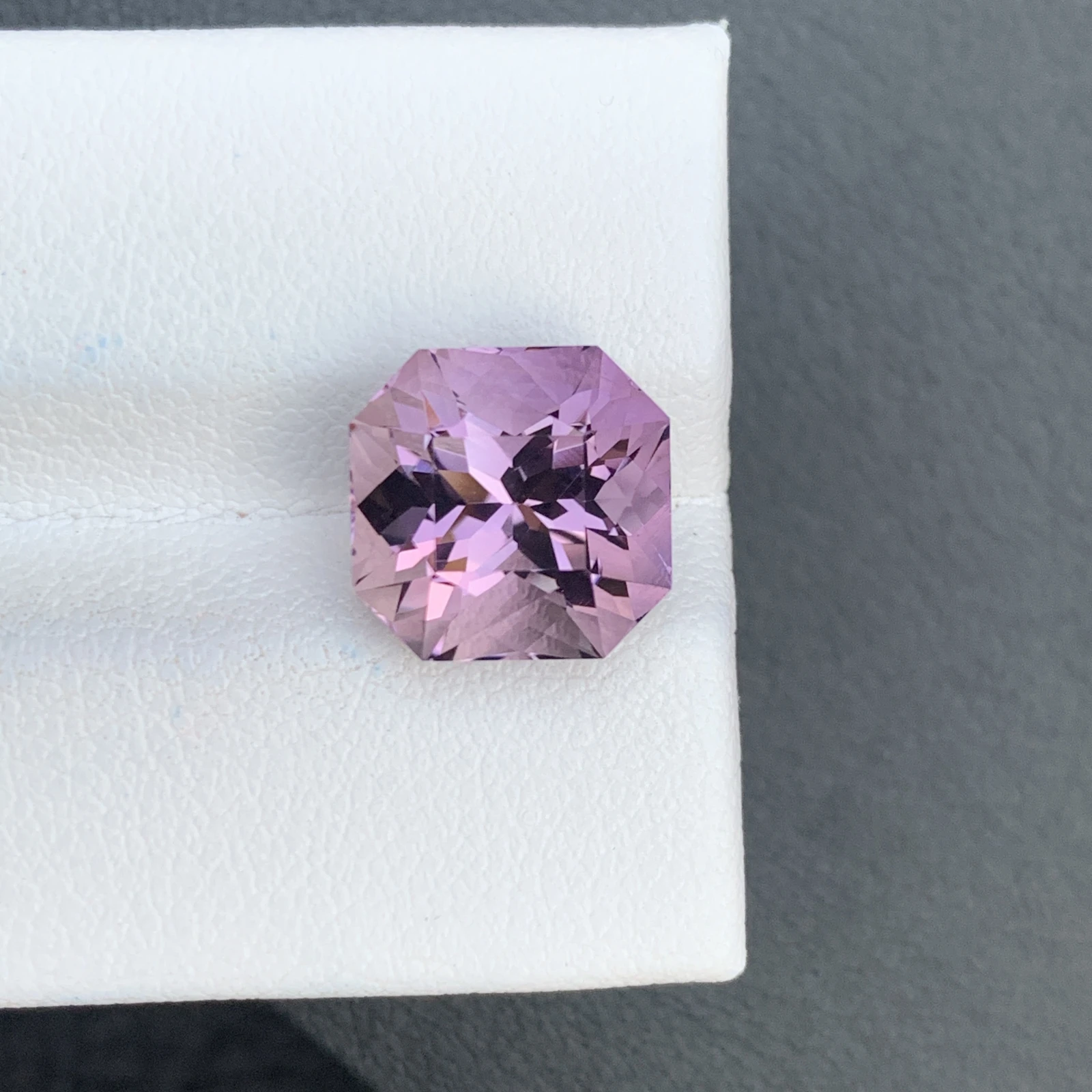 5.85 ct Natural Amethyst Asscher Shape Loose Gemstone