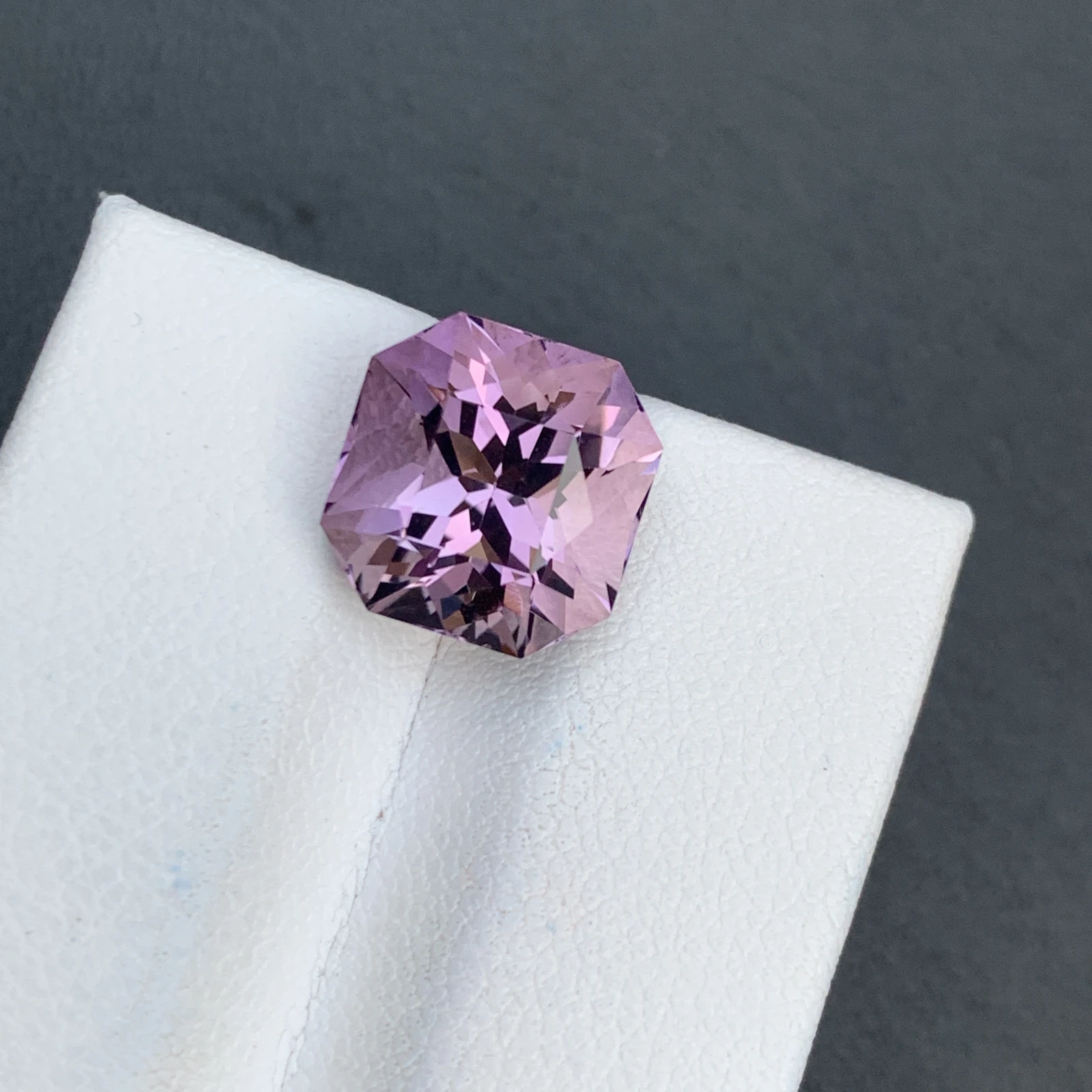 5.85 ct Natural Amethyst Asscher Shape Loose Gemstone