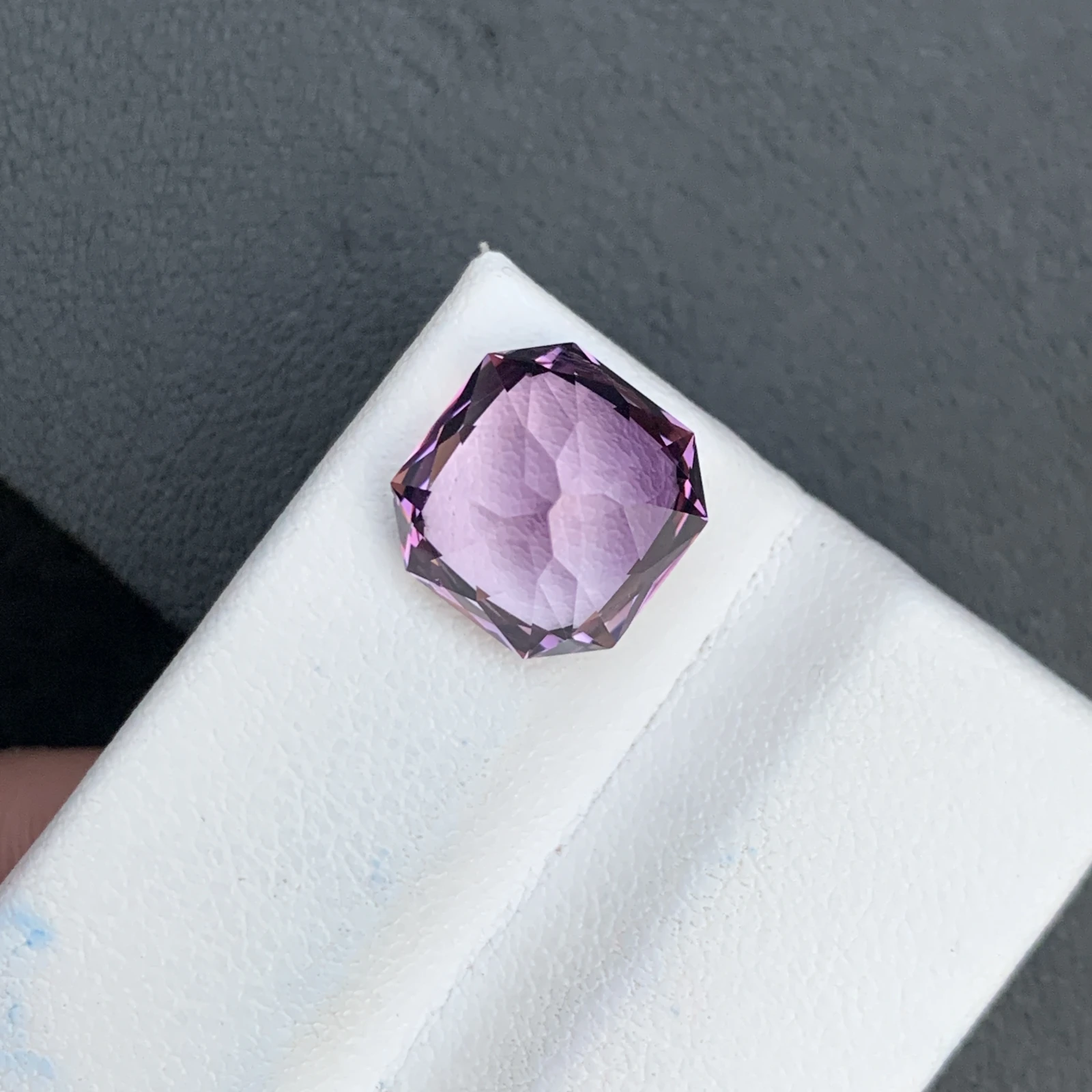 5.85 ct Natural Amethyst Asscher Shape Loose Gemstone