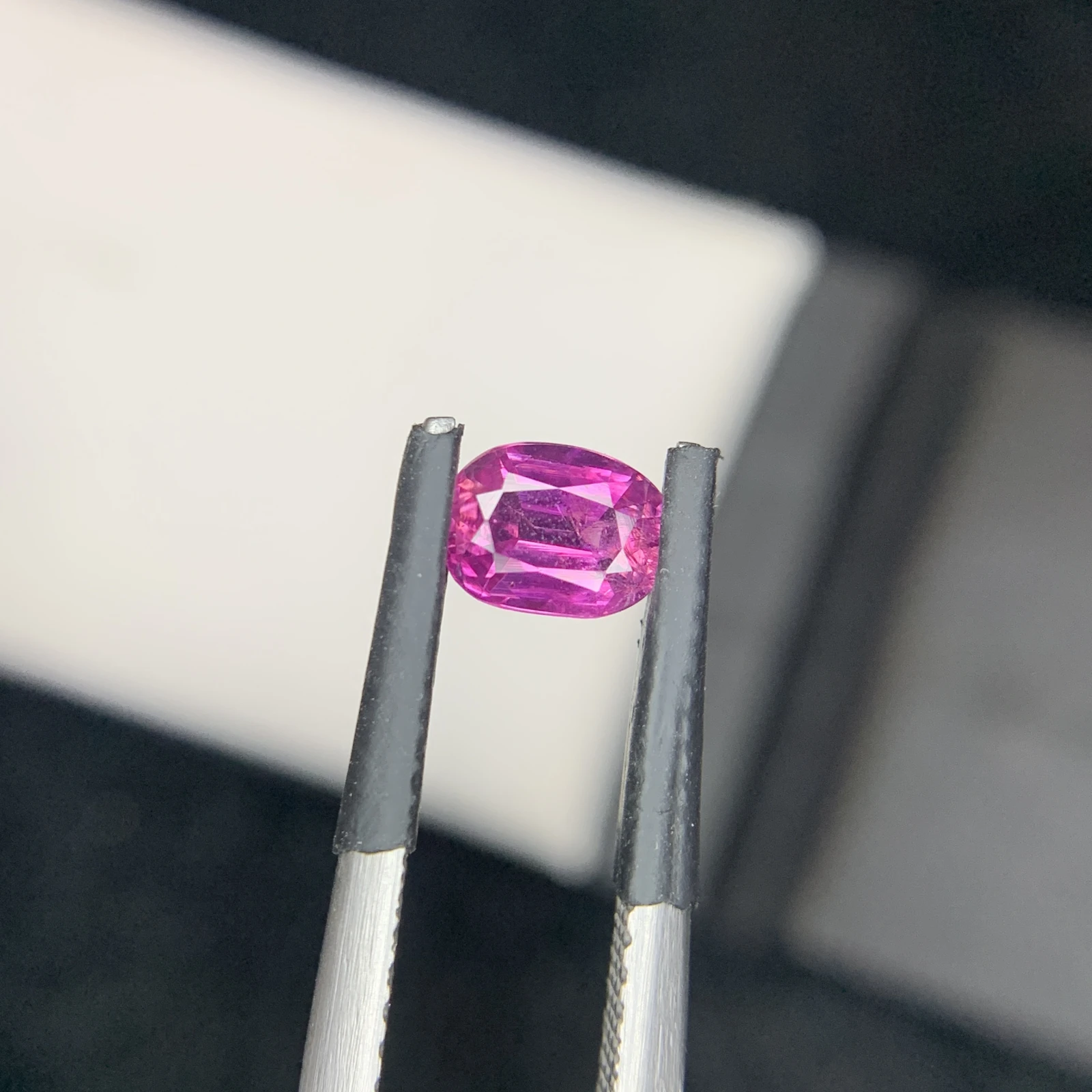 0.76 carat Natural Pink Kashmir Sapphire Cushion Shape Loose Gemstone from Pakistan