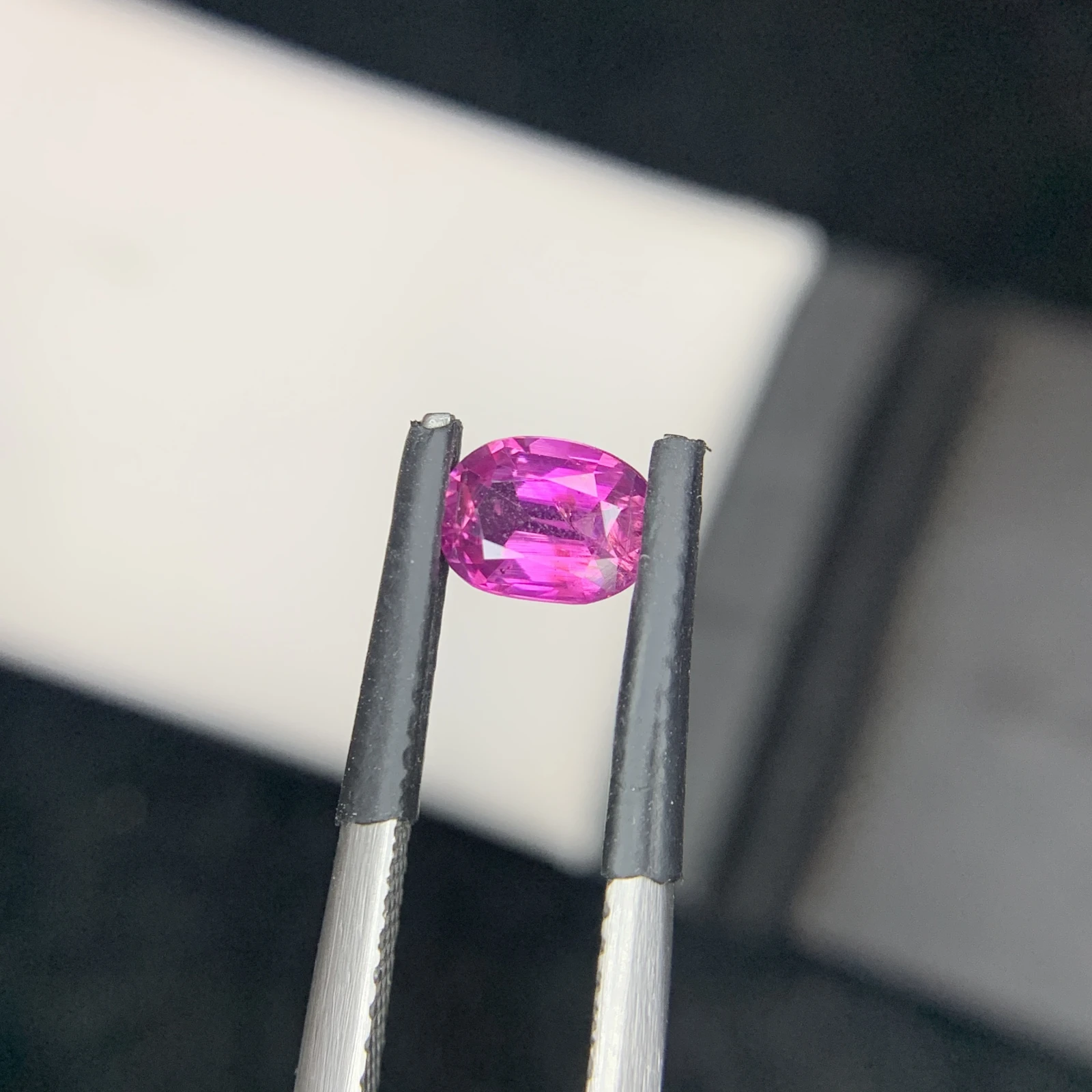 0.76 carat Natural Pink Kashmir Sapphire Cushion Shape Loose Gemstone from Pakistan