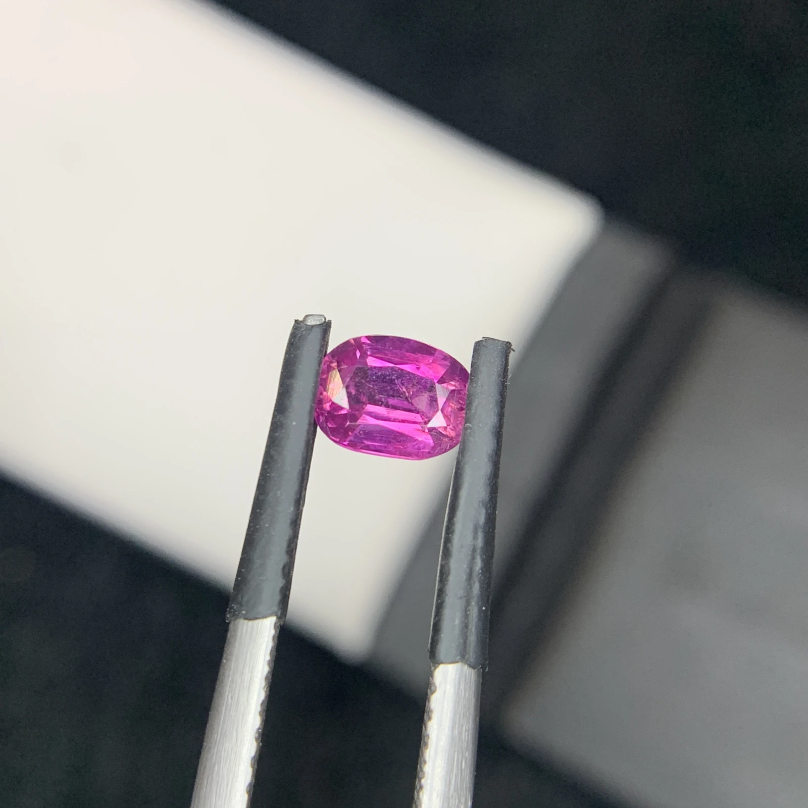 0.76 carat Natural Pink Kashmir Sapphire Cushion Shape Loose Gemstone from Pakistan