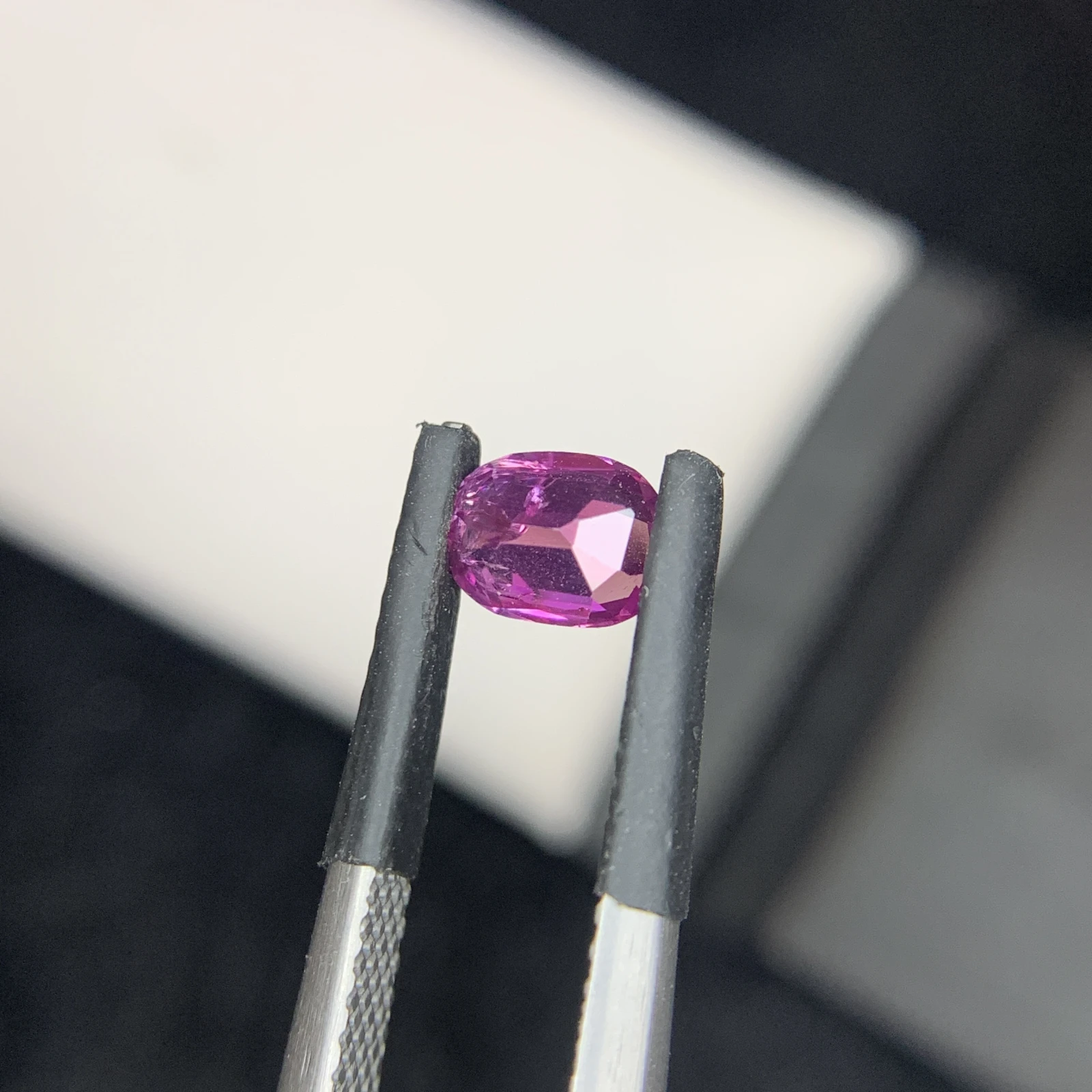 0.76 carat Natural Pink Kashmir Sapphire Cushion Shape Loose Gemstone from Pakistan