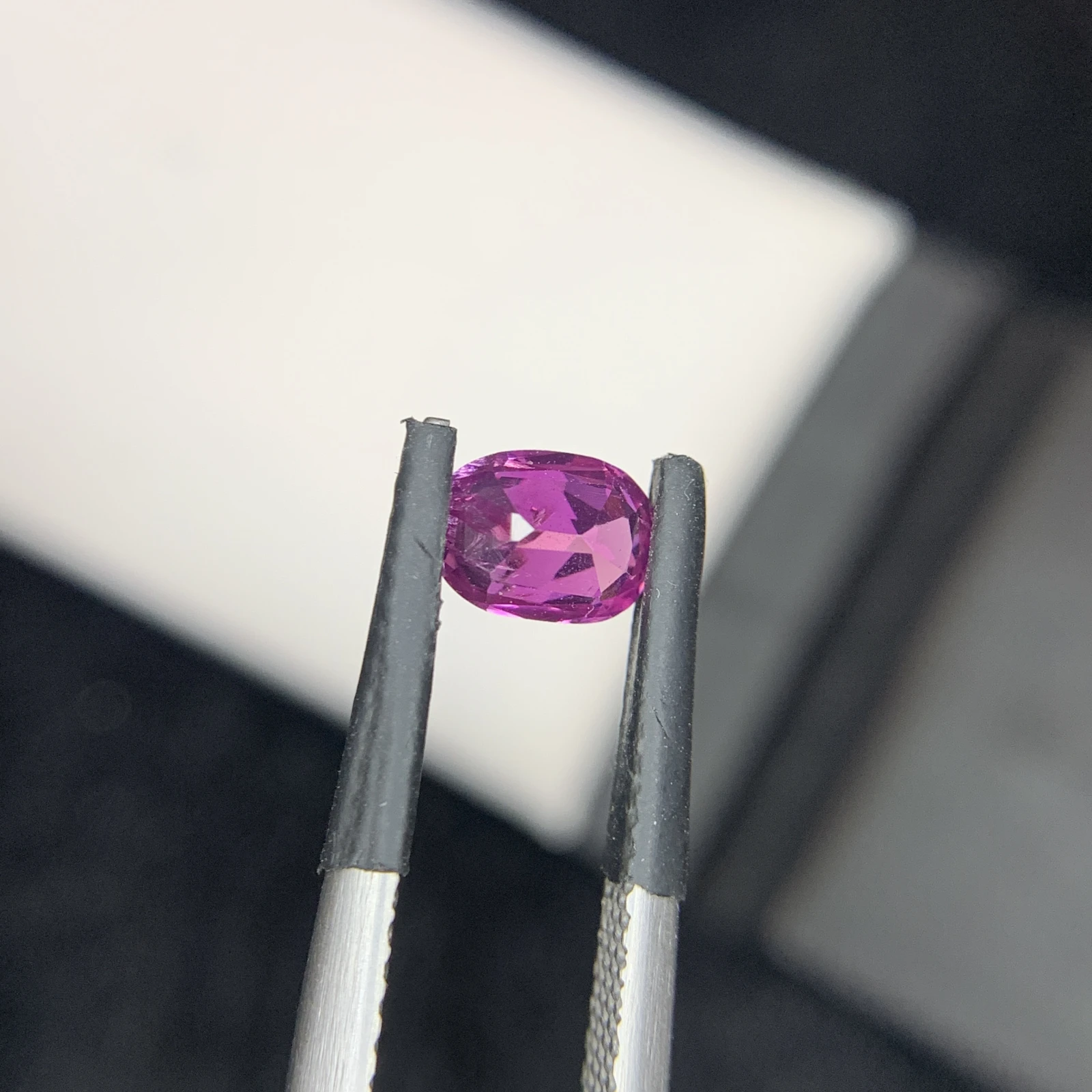 0.76 carat Natural Pink Kashmir Sapphire Cushion Shape Loose Gemstone from Pakistan