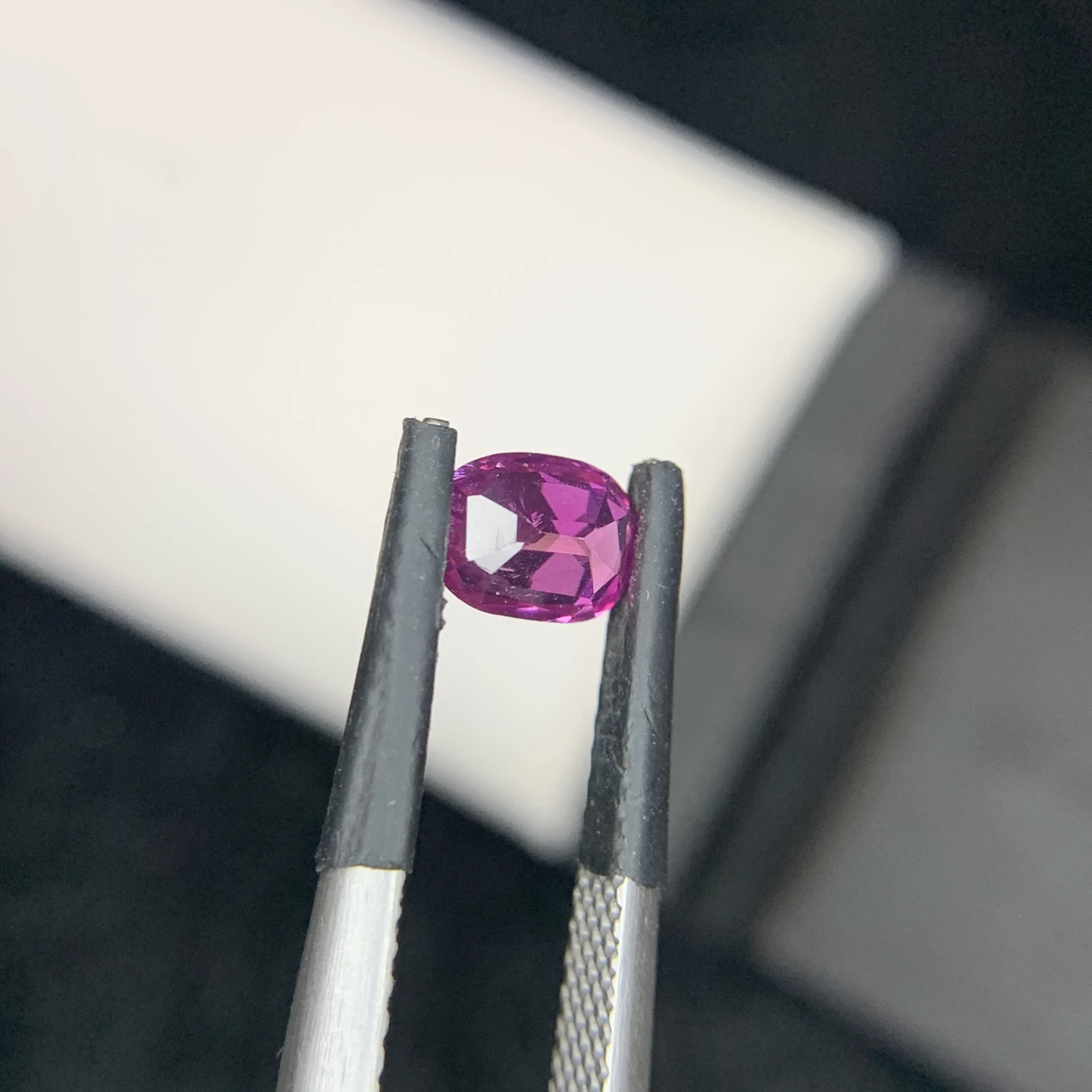 0.76 carat Natural Pink Kashmir Sapphire Cushion Shape Loose Gemstone from Pakistan