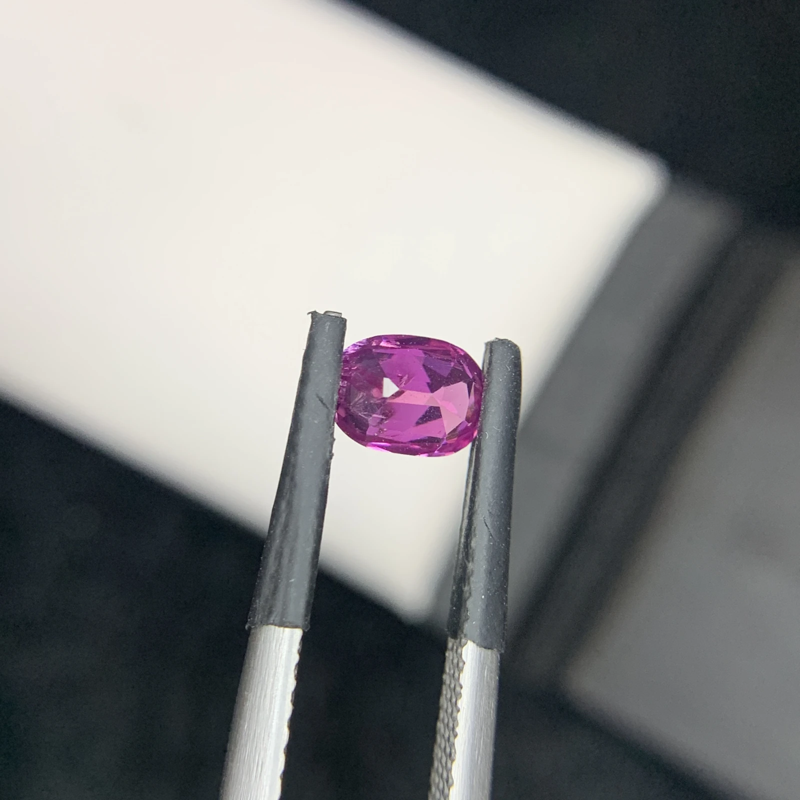 0.76 carat Natural Pink Kashmir Sapphire Cushion Shape Loose Gemstone from Pakistan
