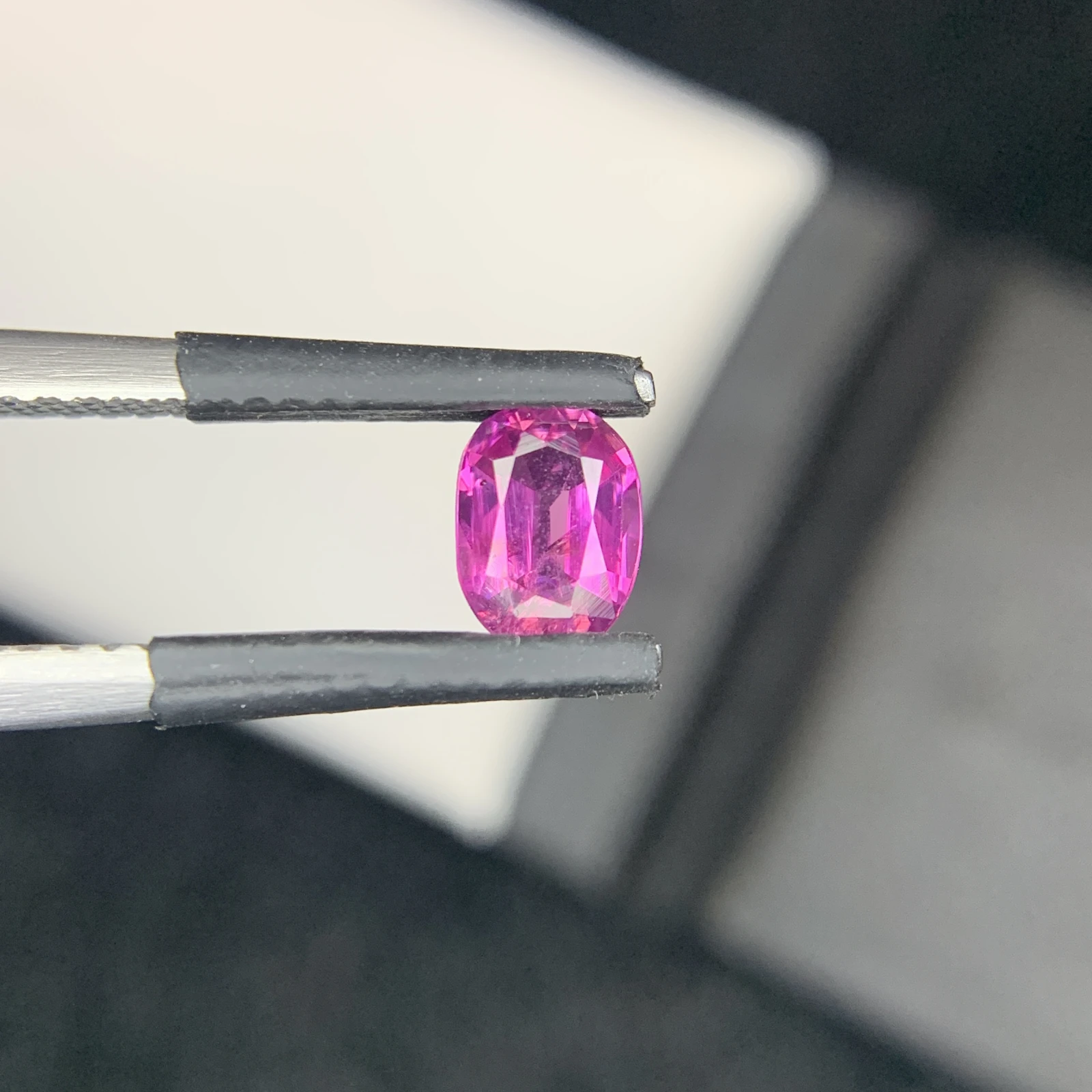 0.76 carat Natural Pink Kashmir Sapphire Cushion Shape Loose Gemstone from Pakistan