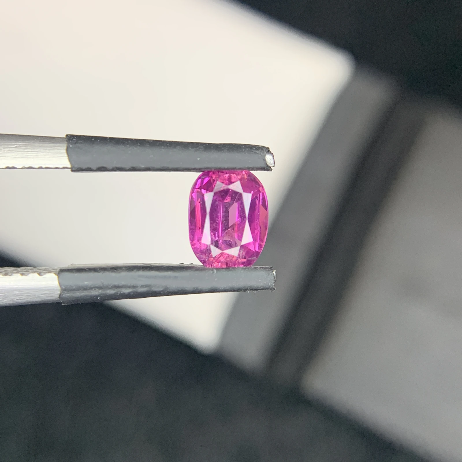 0.76 carat Natural Pink Kashmir Sapphire Cushion Shape Loose Gemstone from Pakistan