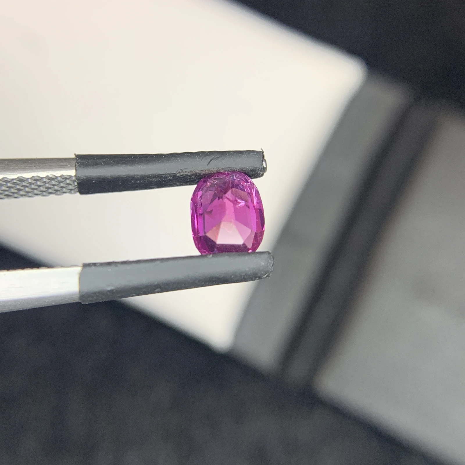0.76 carat Natural Pink Kashmir Sapphire Cushion Shape Loose Gemstone from Pakistan
