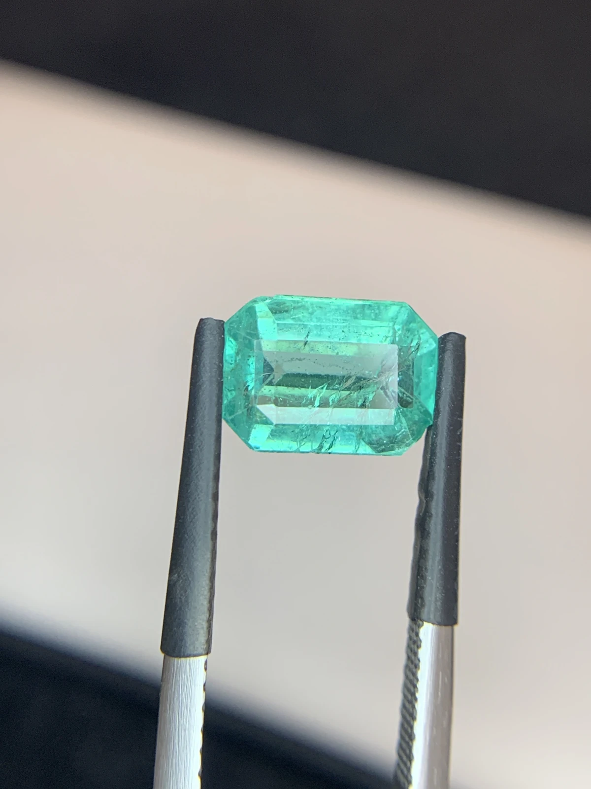 ICA GemLab Certified 2.33 Carat Natural Green Emerald Octagonal Shape Loose Gemstone from Zambia