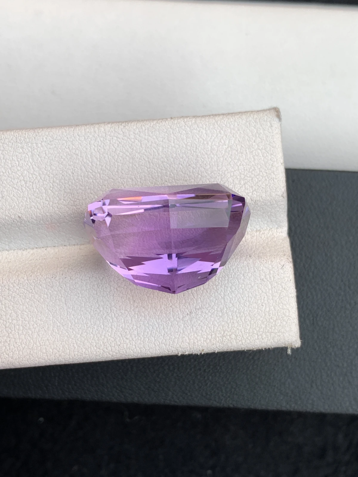 ICA GemLab Certified Natural 30.37 ct Natural Purple Amethyst Fancy Shape Loose Gemstone