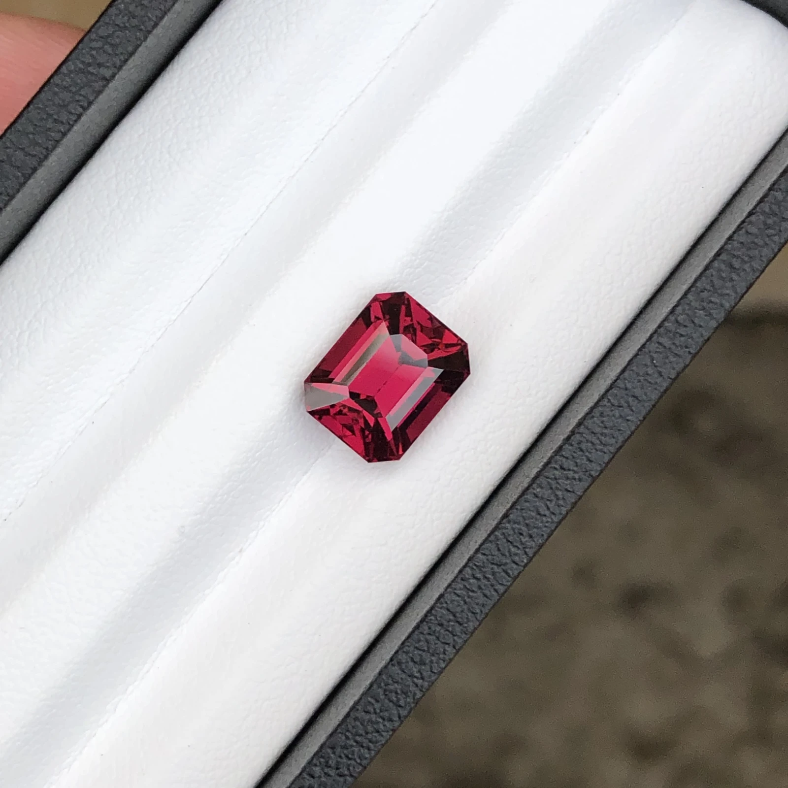 5.40 ct Natural Rhodolite Garnet Octagon Shape Loose Gemstone