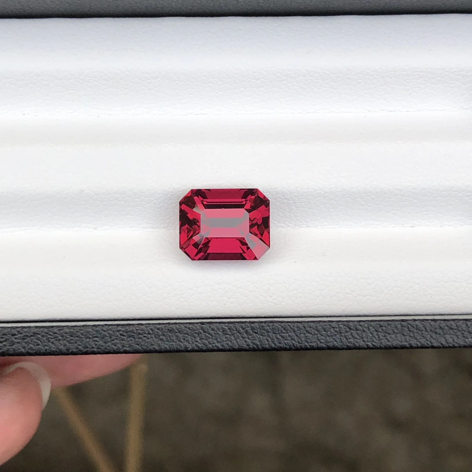 5.40 ct Natural Rhodolite Garnet Octagon Shape Loose Gemstone